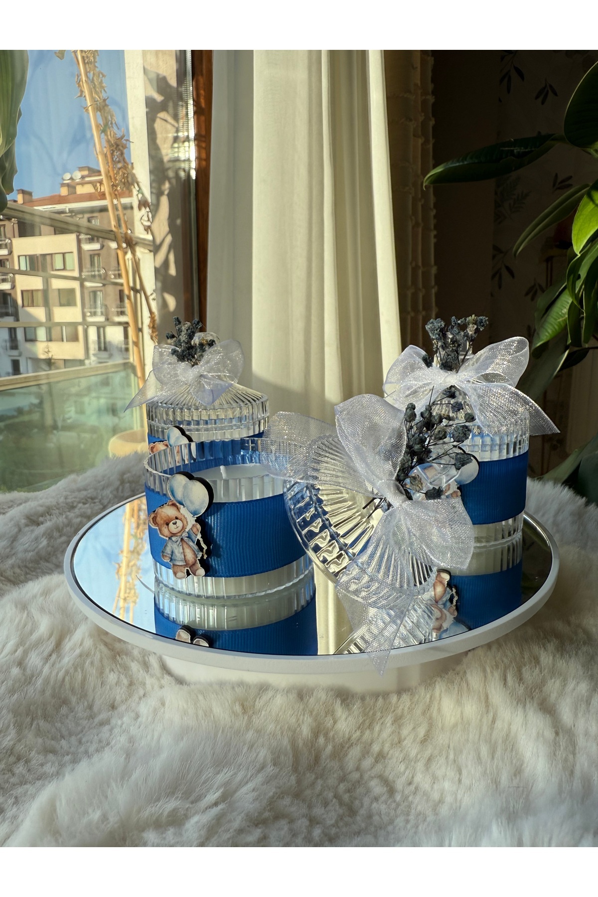 cacagift design Hediyelik Mum Özel Süslemeli Bebek Hediyelik Mum İsimli 10lu fotoğrafı 5 (önizleme)