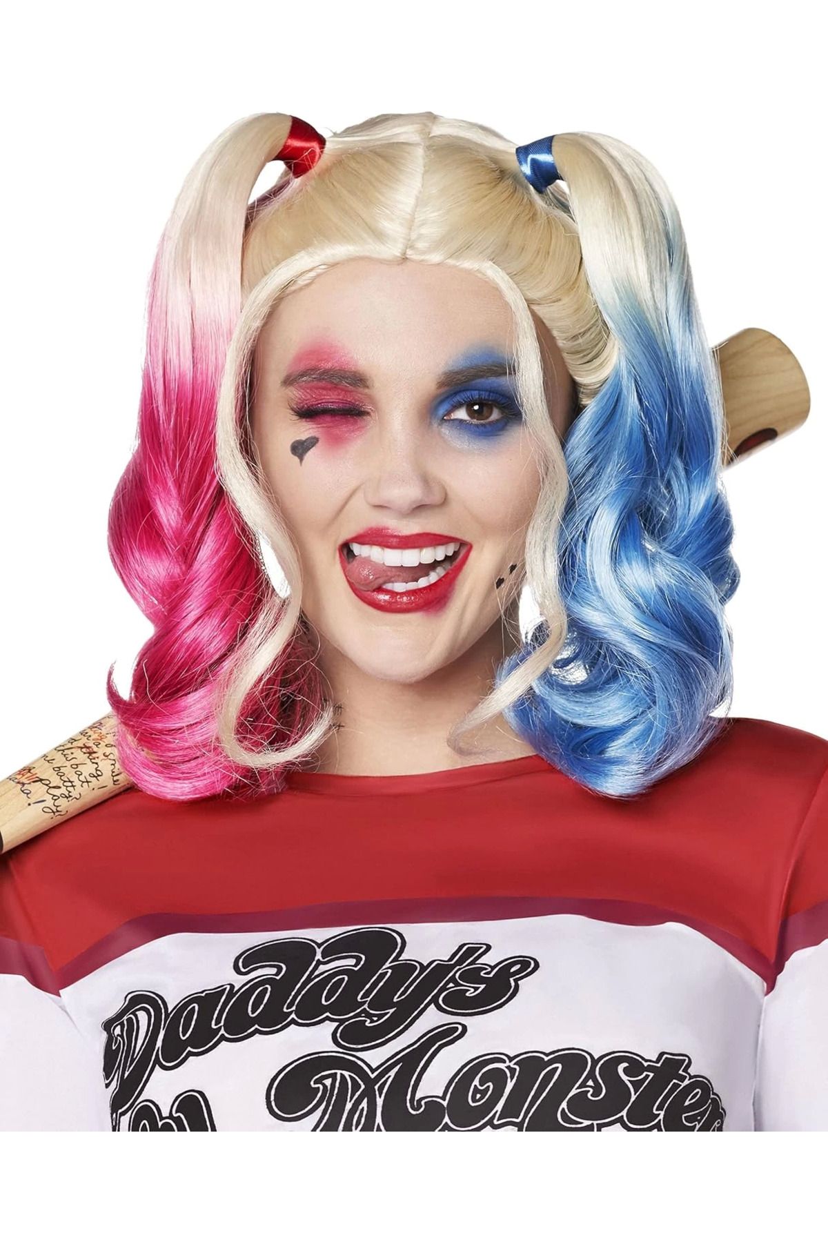 ETC Suicide Squad Harley Quinn Kostüm Peruk - ETC3655-4575