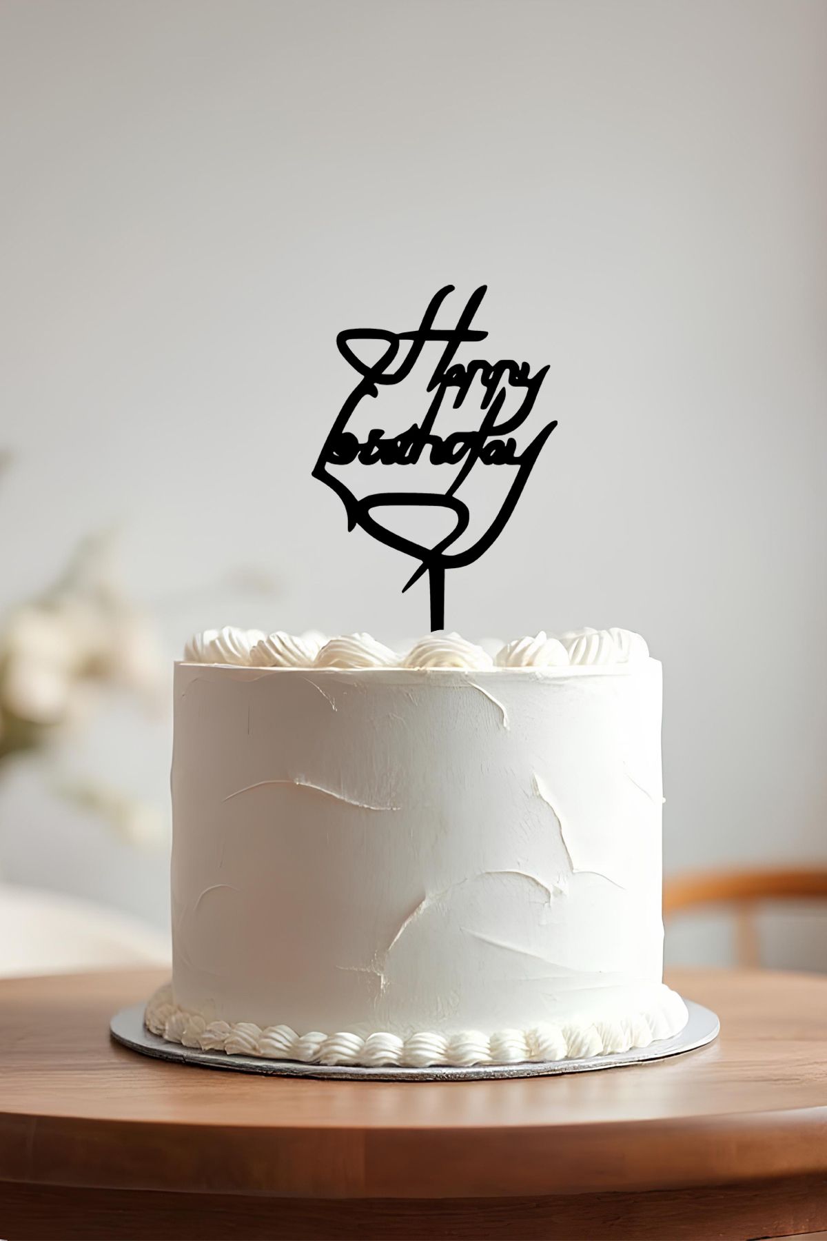 oalpo Happy Birthday Doğum Günü Pastası Kürdanı, Pasta Süsü, Yeniden Kullanılabilir