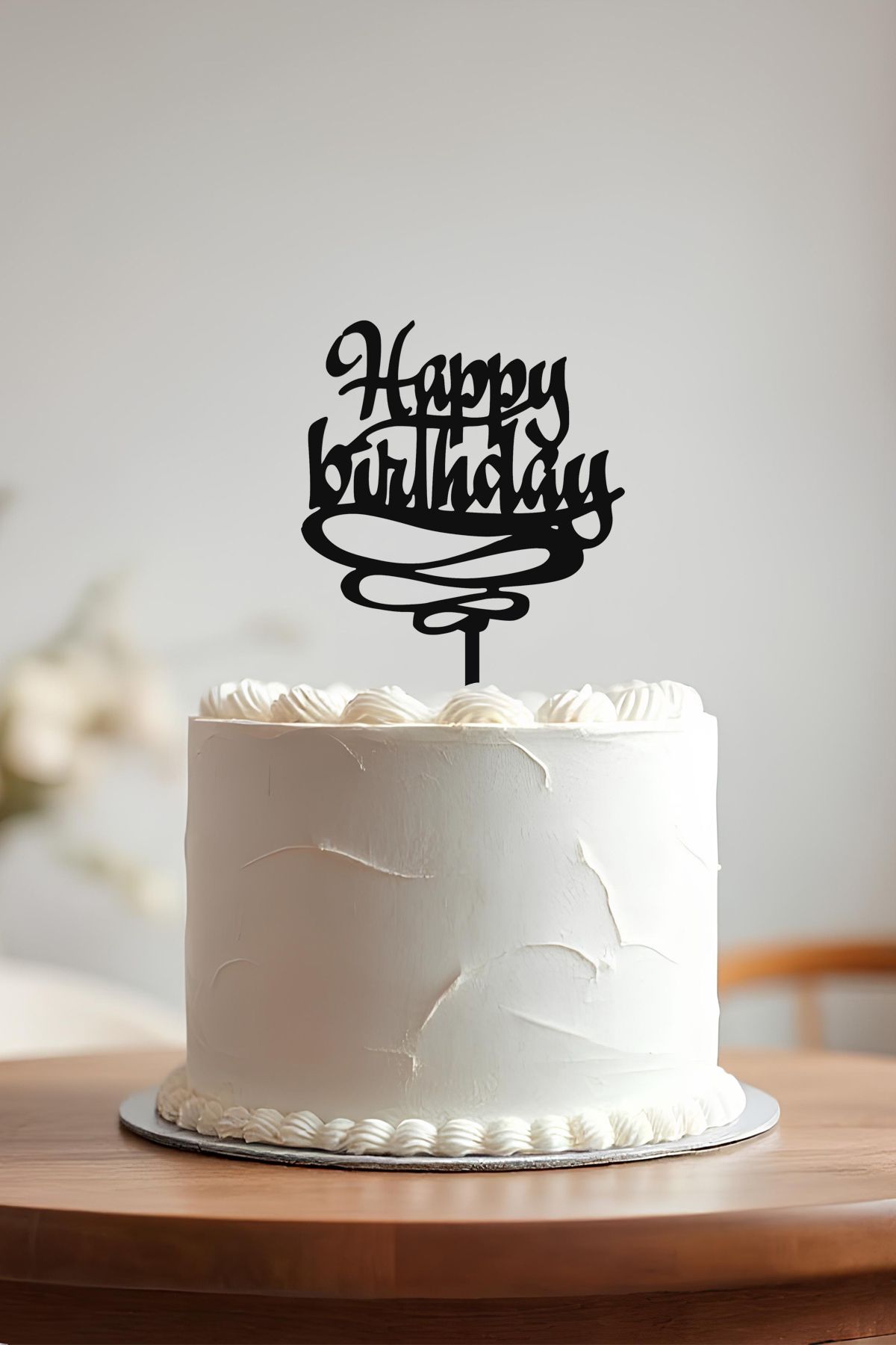 oalpo Happy Birthday Doğum Günü Pastası Kürdanı, Pasta Süsü, Yeniden Kullanılabilir
