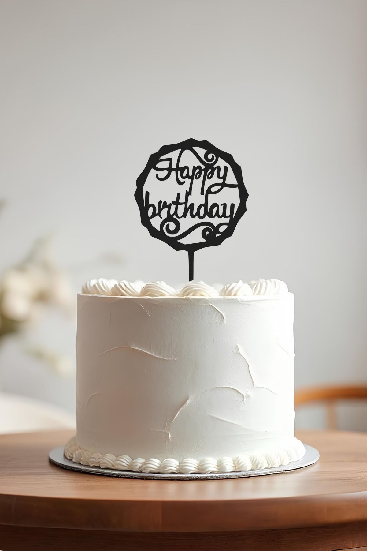oalpo Happy Birthday Doğum Günü Pastası Kürdanı, Pasta Süsü, Yeniden Kullanılabilir
