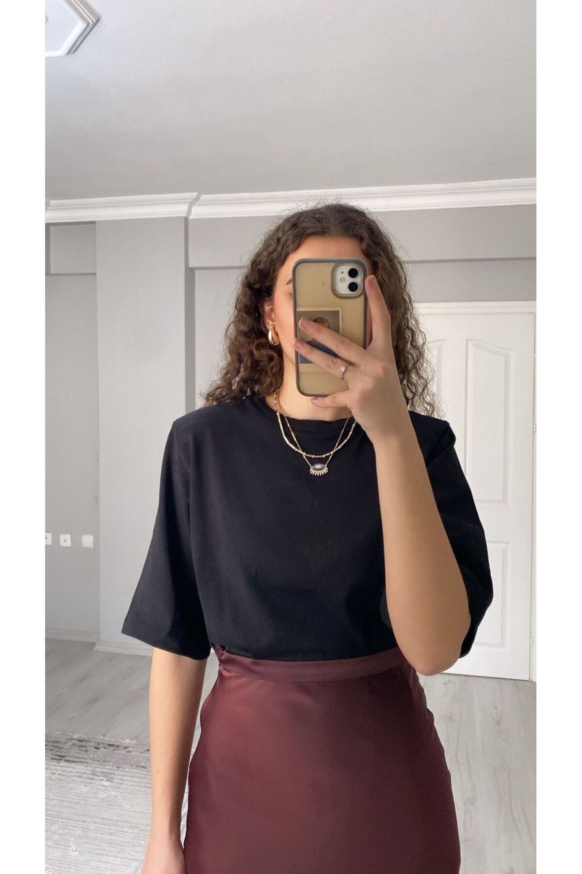 Niceboutique Premium Kalite Vatkalı Pamuklu Kısa Kollu Tshirt