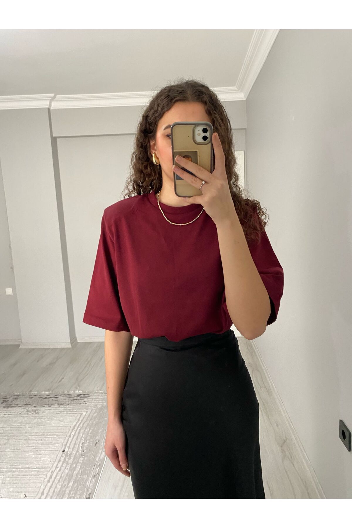 Niceboutique Premium Kalite Vatkalı Pamuklu Kısa Kollu Tshirt