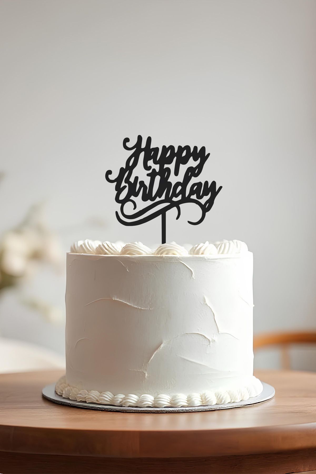 oalpo Happy Birthday Doğum Günü Pastası Kürdanı, Pasta Süsü, Yeniden Kullanılabilir