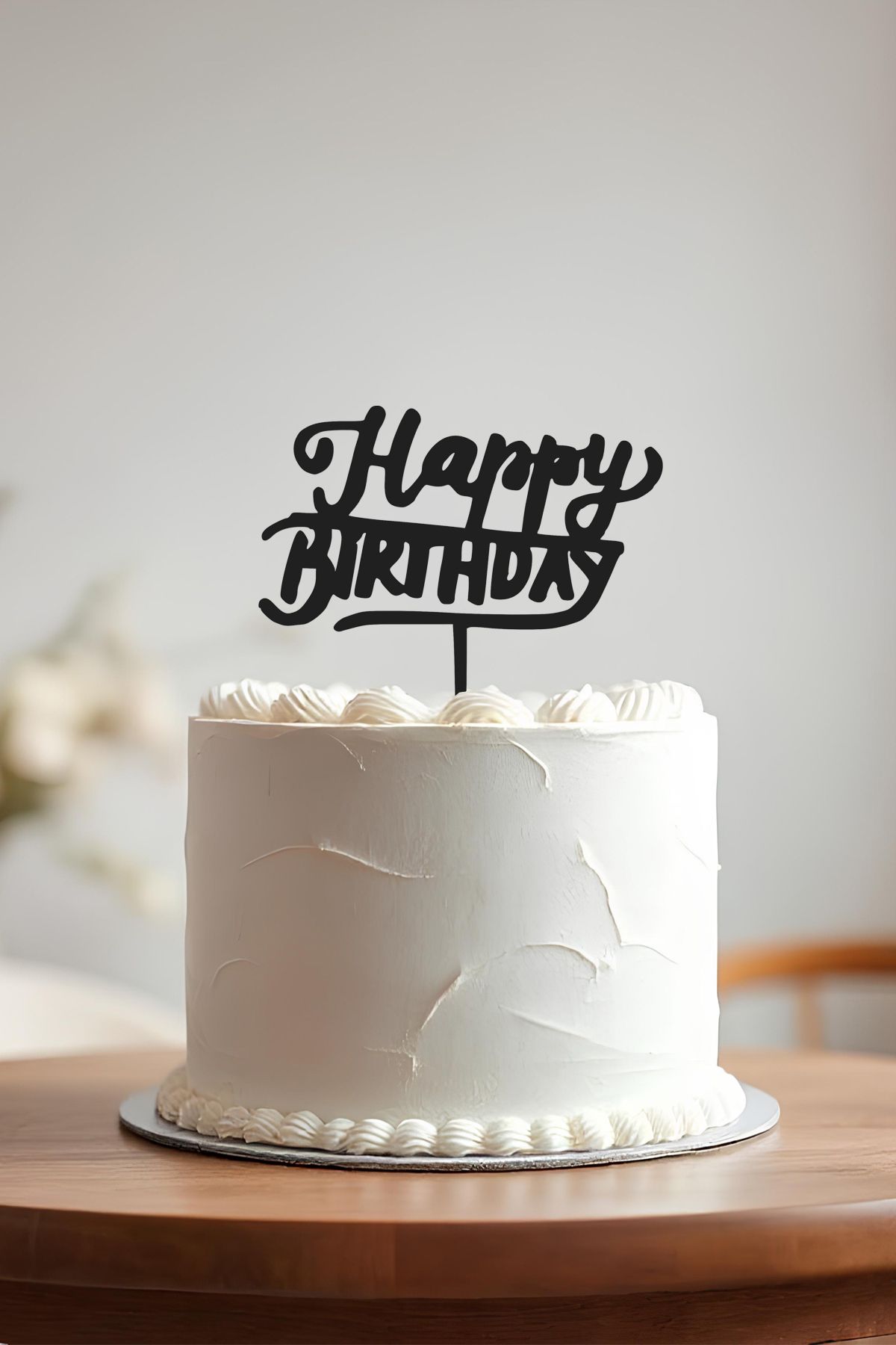 oalpo 1 Happy Birthday Yaş Doğum Günü Pastası Kürdanı, Pasta Süsü, Yeniden Kullanılabilir