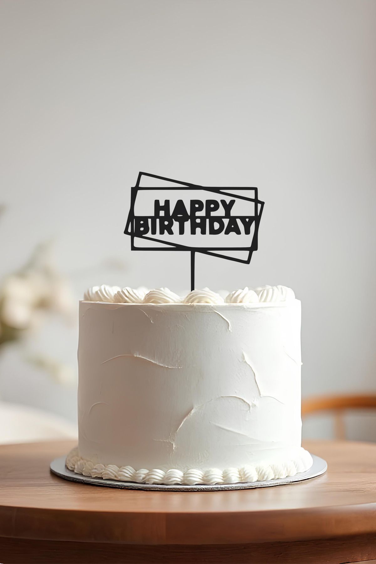 oalpo Happy Birthday Doğum Günü Pastası Kürdanı, Pasta Süsü, Yeniden Kullanılabilir