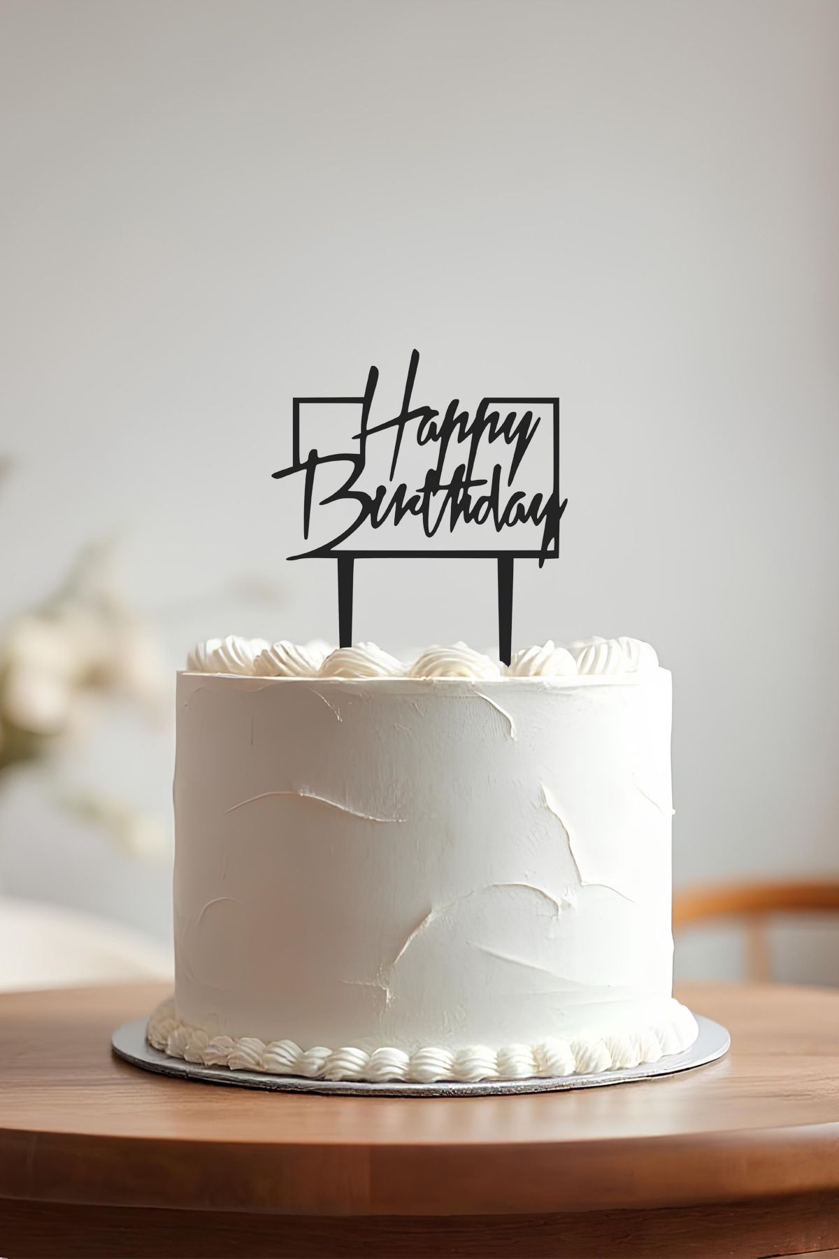 oalpo Happy Birthday Doğum Günü Pastası Kürdanı, Pasta Süsü, Yeniden Kullanılabilir