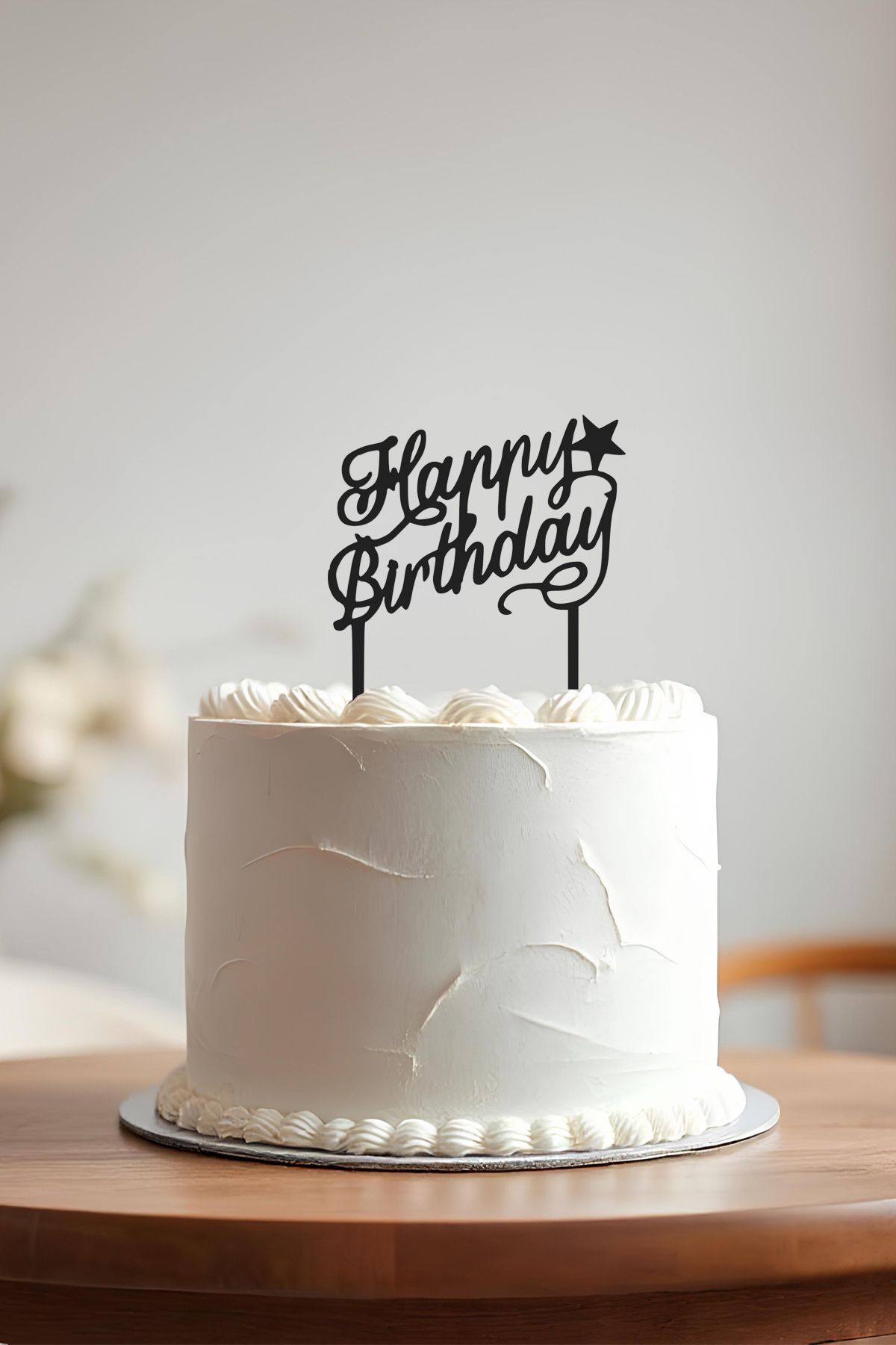 oalpo Happy Birthday Doğum Günü Pastası Kürdanı, Pasta Süsü, Yeniden Kullanılabilir