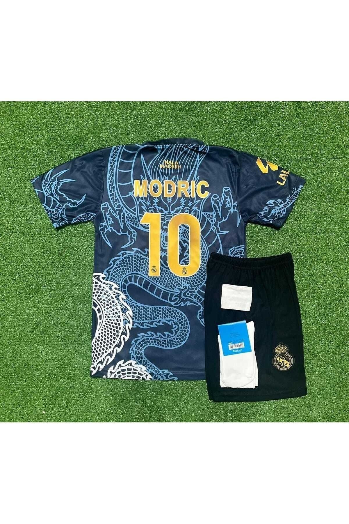 AJAX STAR R.e.a.l M.a.d.r.i.d  2024/25 Sezonu Luka Modric Dragon Desenli Konsept Çocuk Forması 4'lü Set
