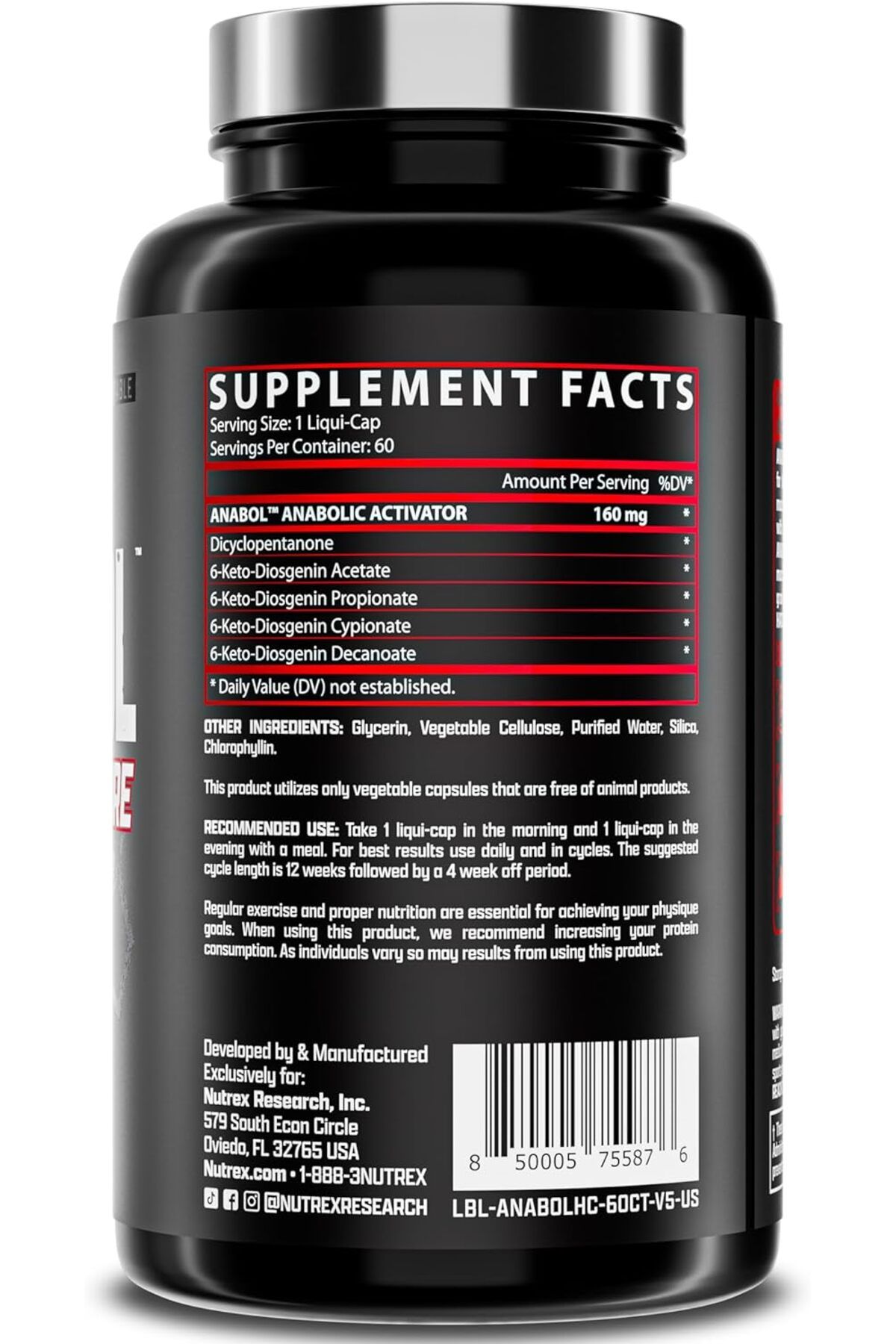 Nutrex-Anabol Hardcore - 60 Capsules 4