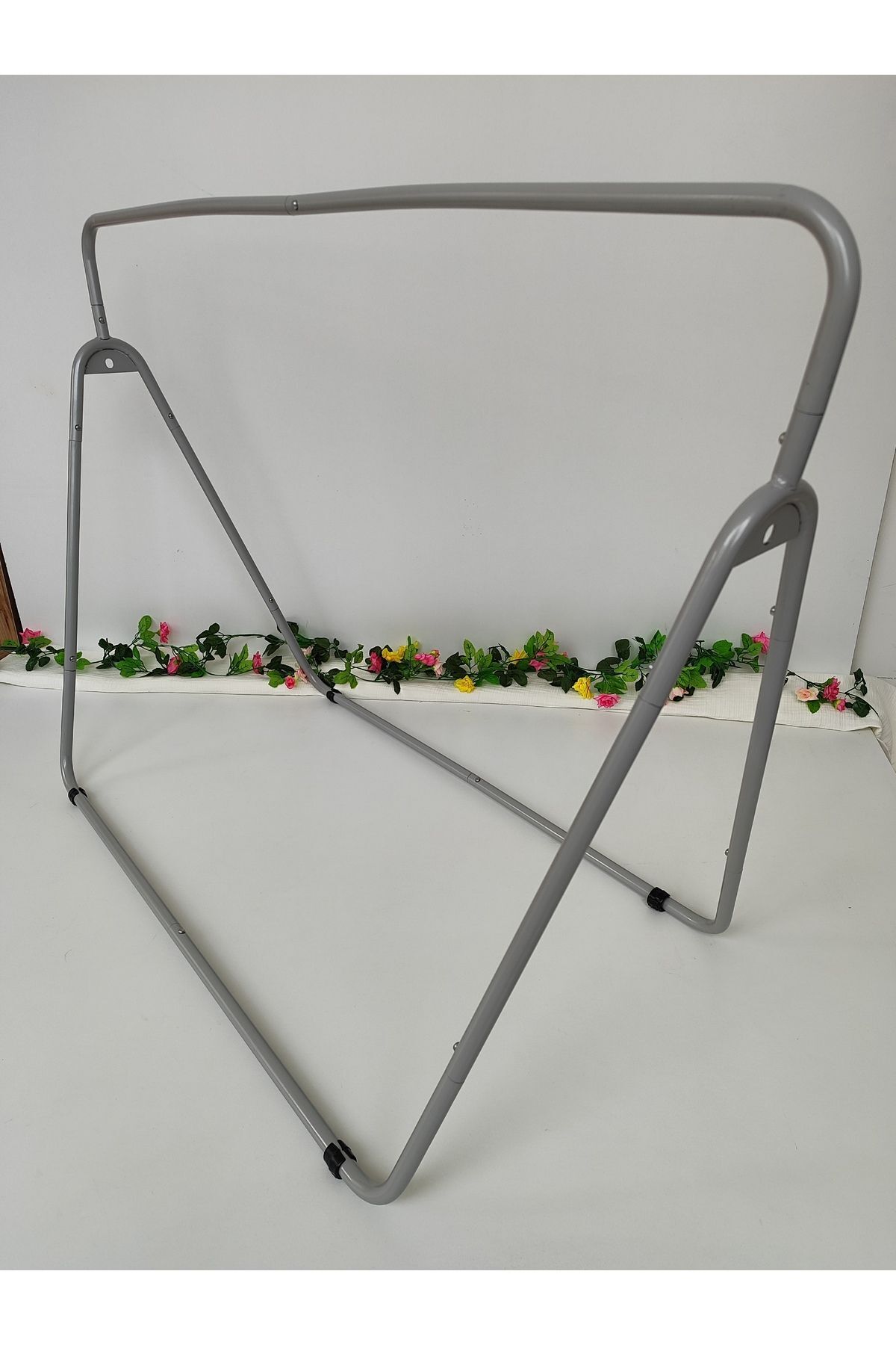 Tomuycuk Anne Yanı Bebek Salıncağı Metal Hamak Taşınabilir Beşik Portatif Katlanır Pamuklu Taşıma Kundak fotoğrafı 6 (önizleme)