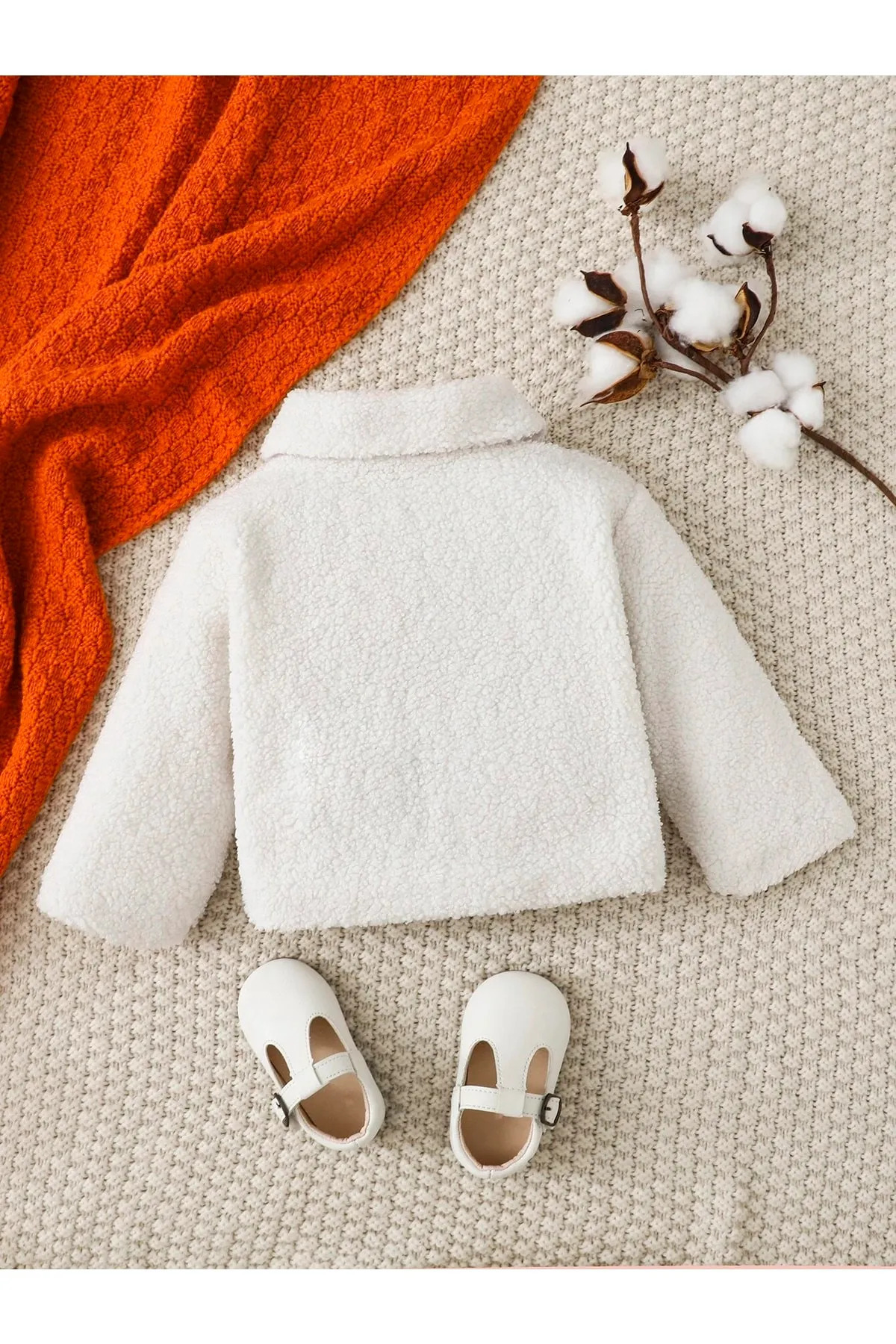 nurbeli-X Silk Atlas Girl Boy Baby and Child Lined Plush Jacket 3