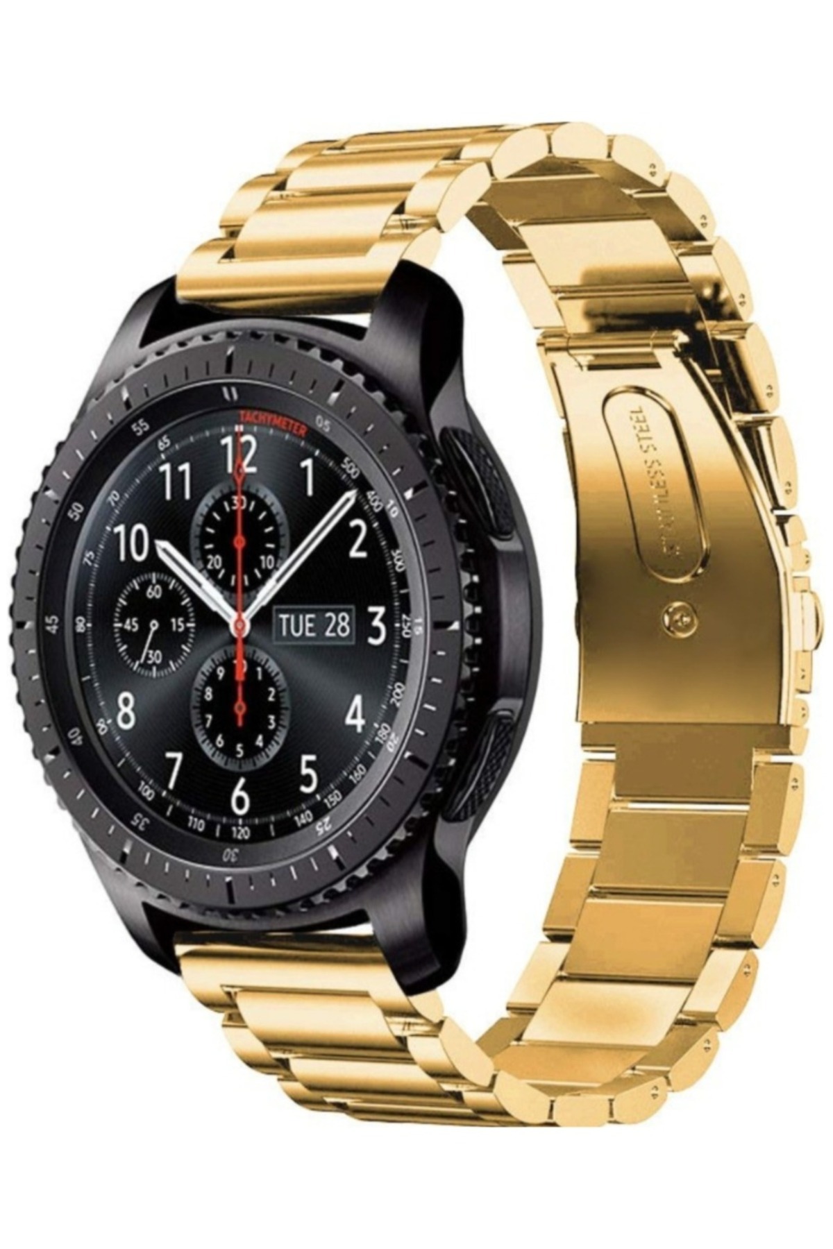Techmaster Huawei Watch Gt5 Gt4 Gt2e Gt2 Gt3 Gt3 Pro 46mm Paslanmaz Çelik Metal Kordon 22mm - Fiyatı, Yorumları
