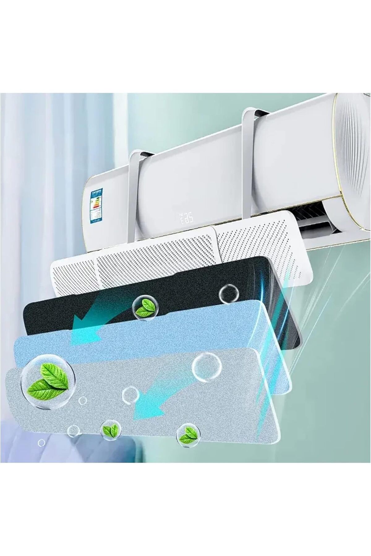 COOYA-Conditioner Deflector, Split Ac Adjustable Flow,Deflector Preventing Ac From Blowing Directly 2
