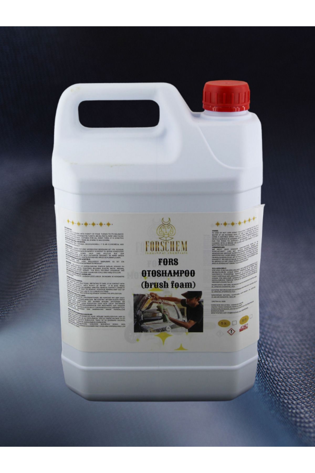 Forschem Industrial Chemicals Fors OtoShampoo Brush Foam 5 lt. Renkli Köpüklü Oto Şampuanı