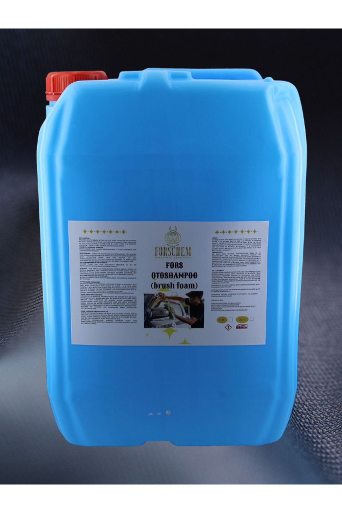 Forschem Industrial Chemicals Fors OtoShampoo Brush Foam 30 lt. Renkli Köpüklü Oto Şampuanı