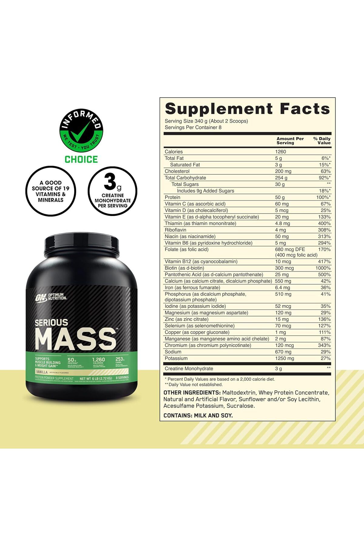 Optimum Nutrition-Micronized Creatine Monohydrate Powder, Unflavored, Keto Friendly, 120 Servings 3