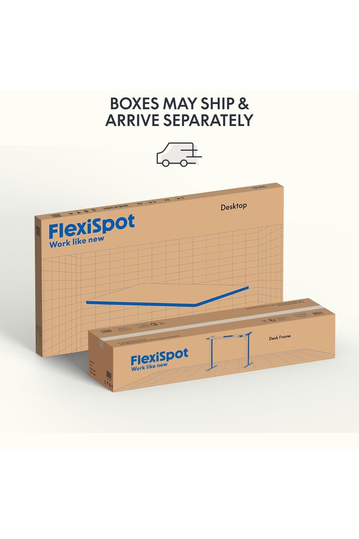 Mahmayi-مكتب FlexiSpot الكهربائي المريح القائم، مقاس 120×75 سم، قوي ومتين - لون رمادي وخشب بلوط وايت ريفر 8