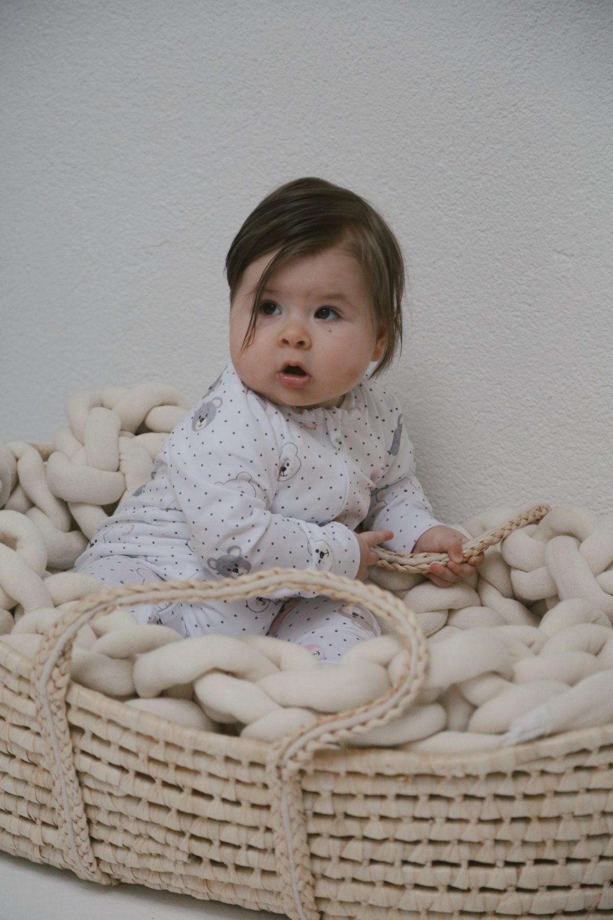 DoDo'S Baby %100 ORGANİK PAMUK 2 Lİ SOFT AYICIK  VE PEMBE EKOSE DESENLİ KIZ BEBEK UYKU TULUMU fotoğrafı 6 (önizleme)