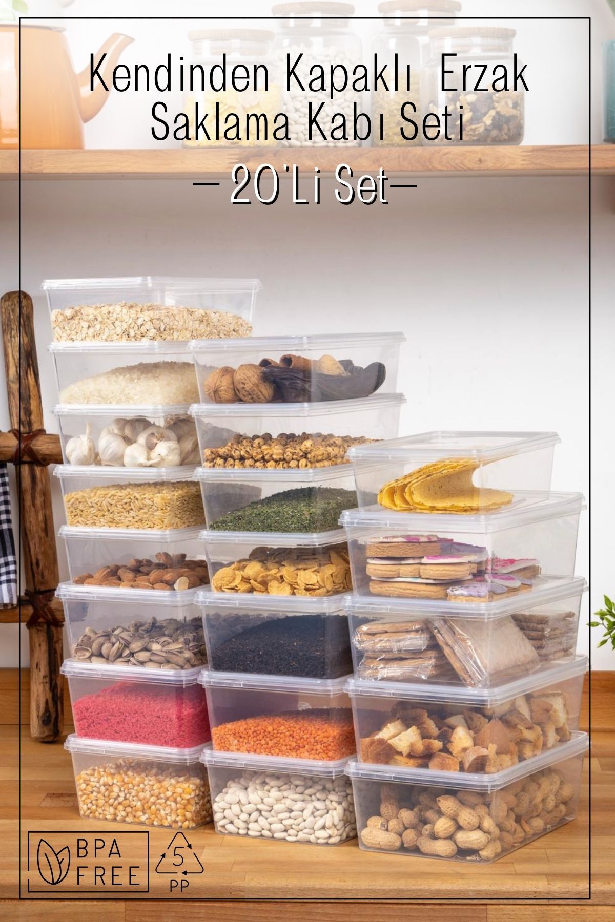 Espas Home-10 Lt and 20 Lt Ice Cream Storage Container with Self-Cover 1