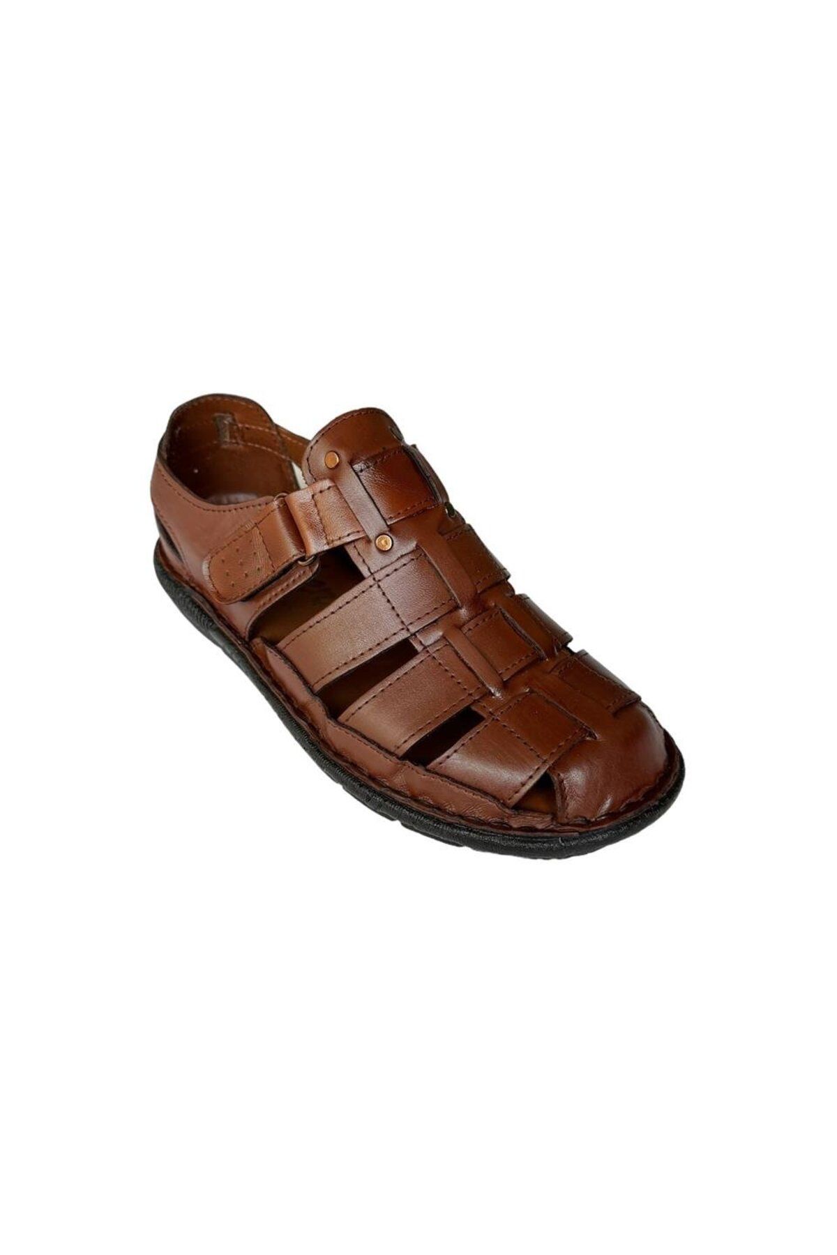 Liger-Sandale pentru bărbați din piele naturală - Sandale cu velcro 4