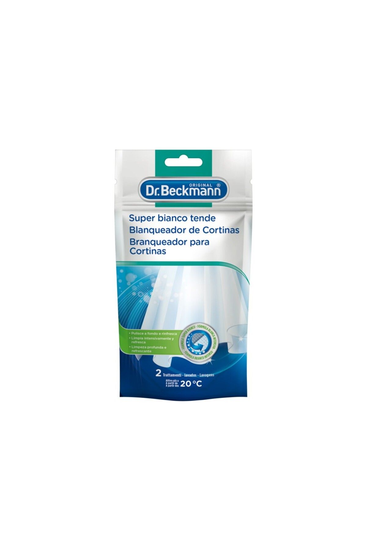 BECKMANN Înălbitor Pudră Pentru Perdele 2 Spălări/pachet - One Size