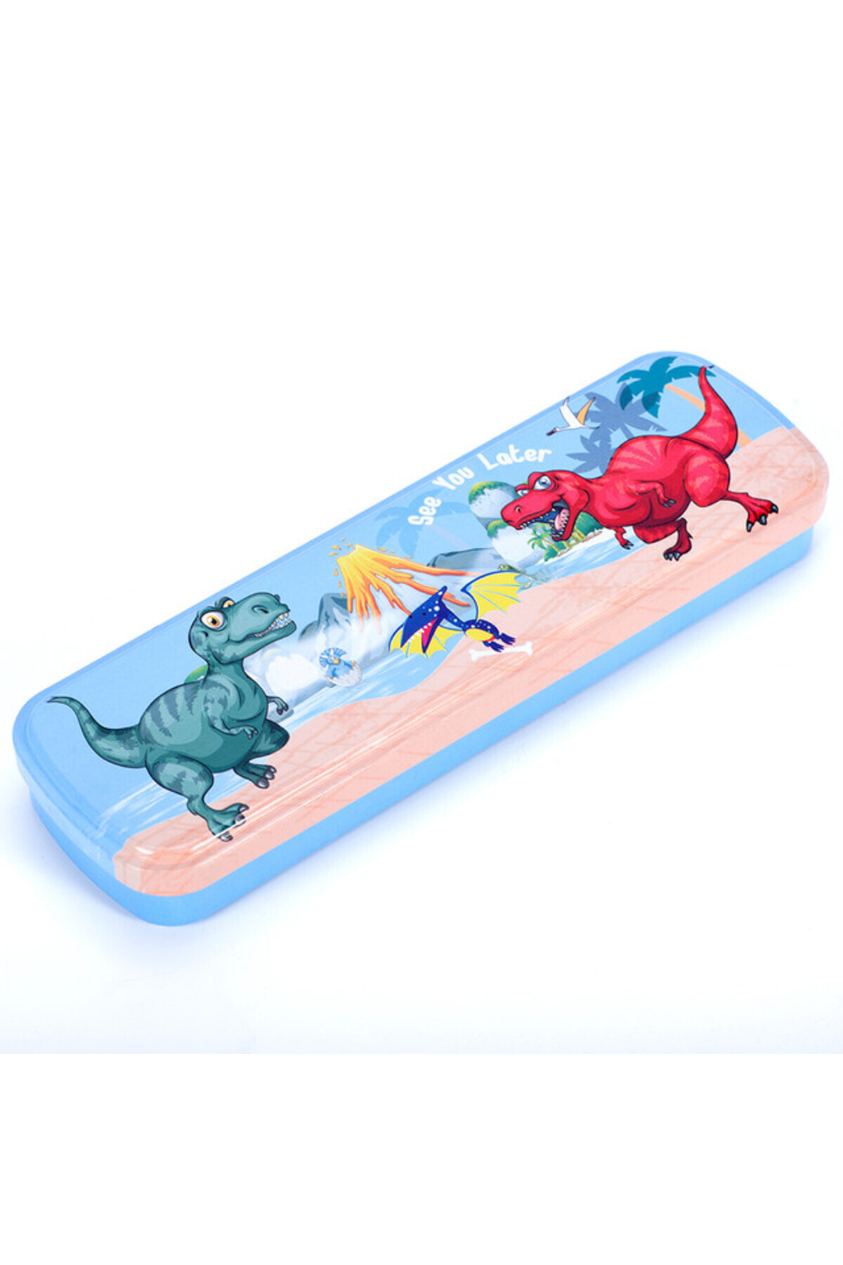 Eazy Kids-Pencil Box - Dino Red 1