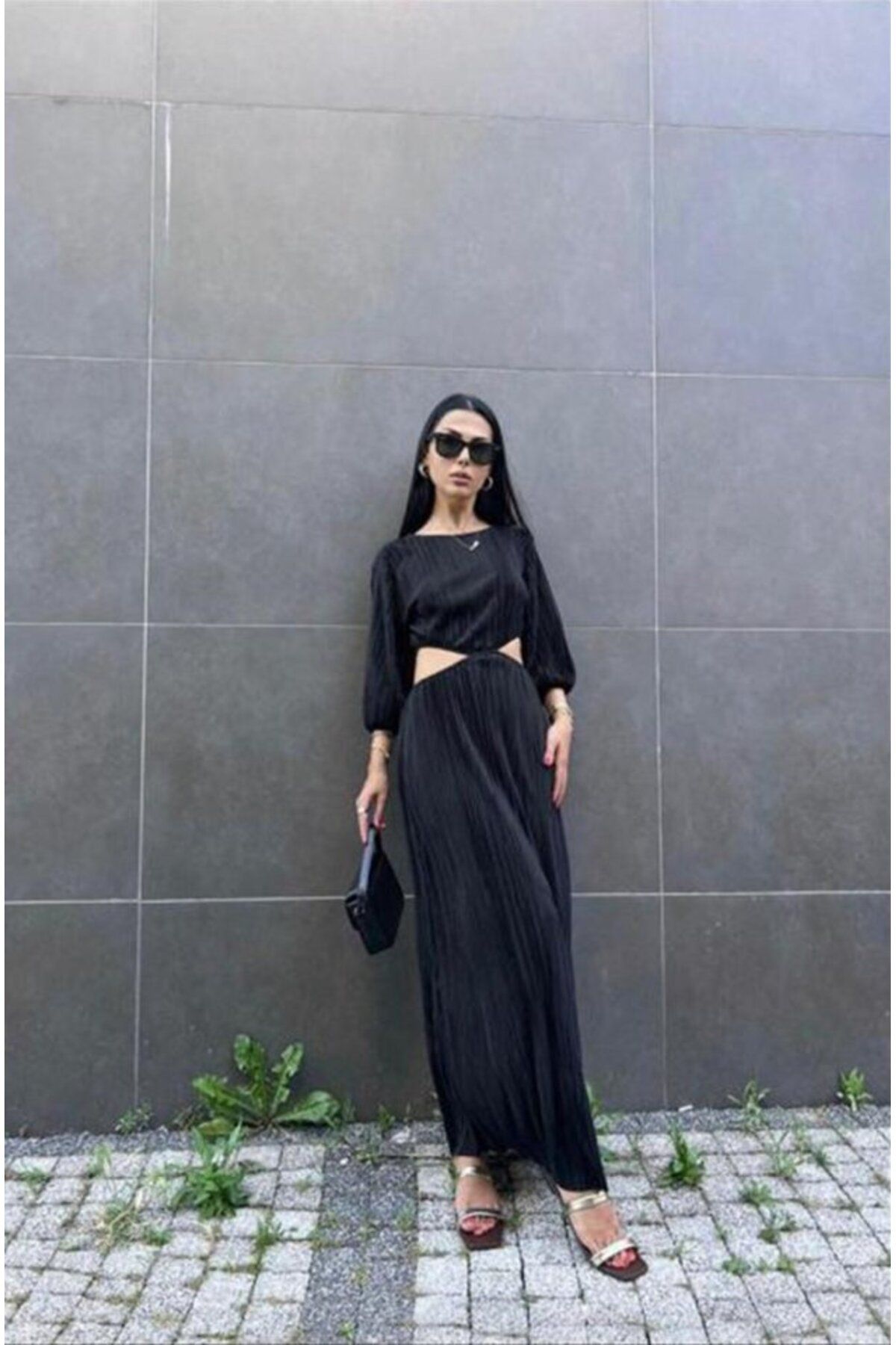 Rose's Boutique All About Women Rose's Boutiqe All About Women Siyah Piliseli Elbise
