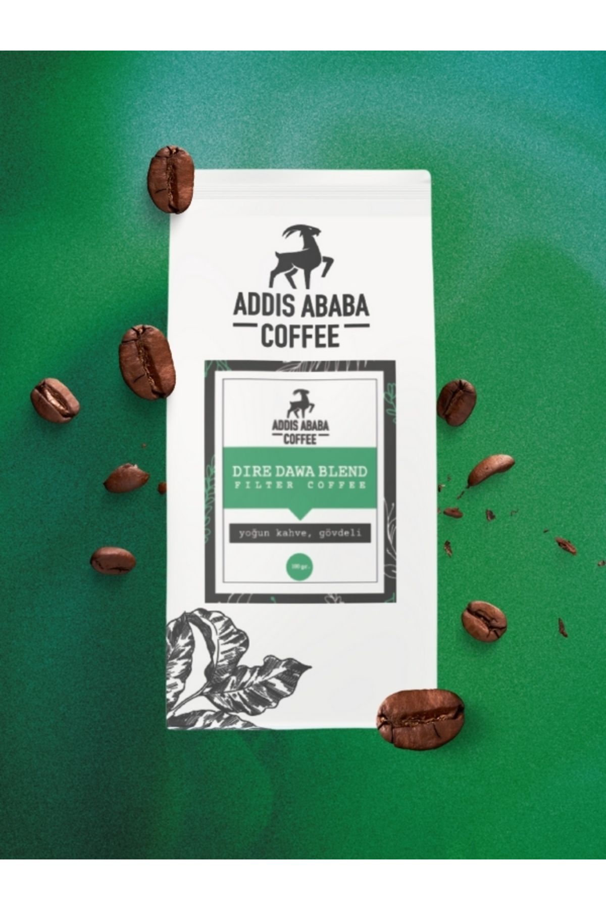 Addis Ababa Coffee-5x100 Gr Original Ethiopia Coffees - Core, Filter and Espresso Coffee 2