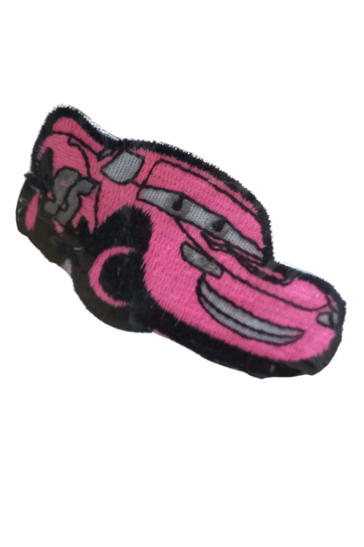 Allproduct Aplike Ütü İle Yapışan Araba Pembe 95 Yazılı Arma 3x3 cm