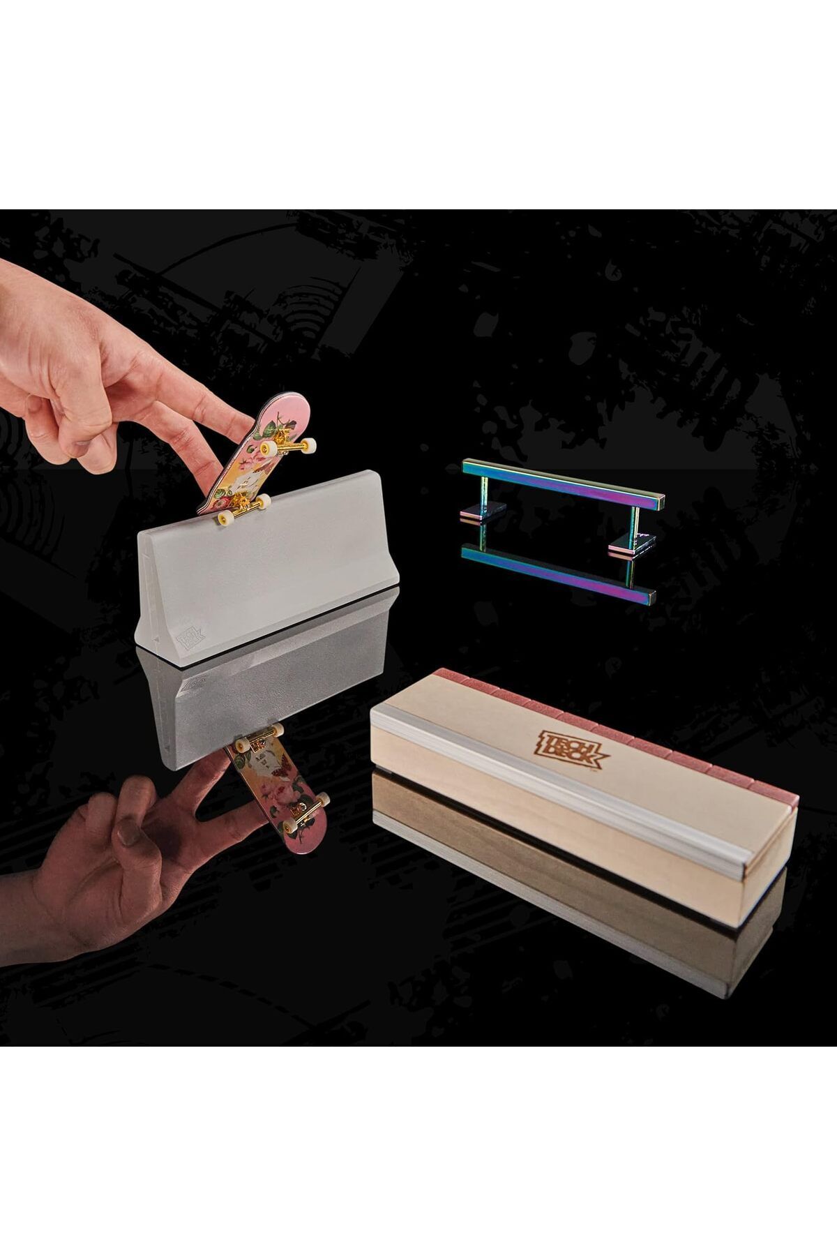 Tech Deck-, Pro Series Daily Grind Pack with 3 Obstacles, Built for Pros; Kids Toys for Ages 6 and up 5