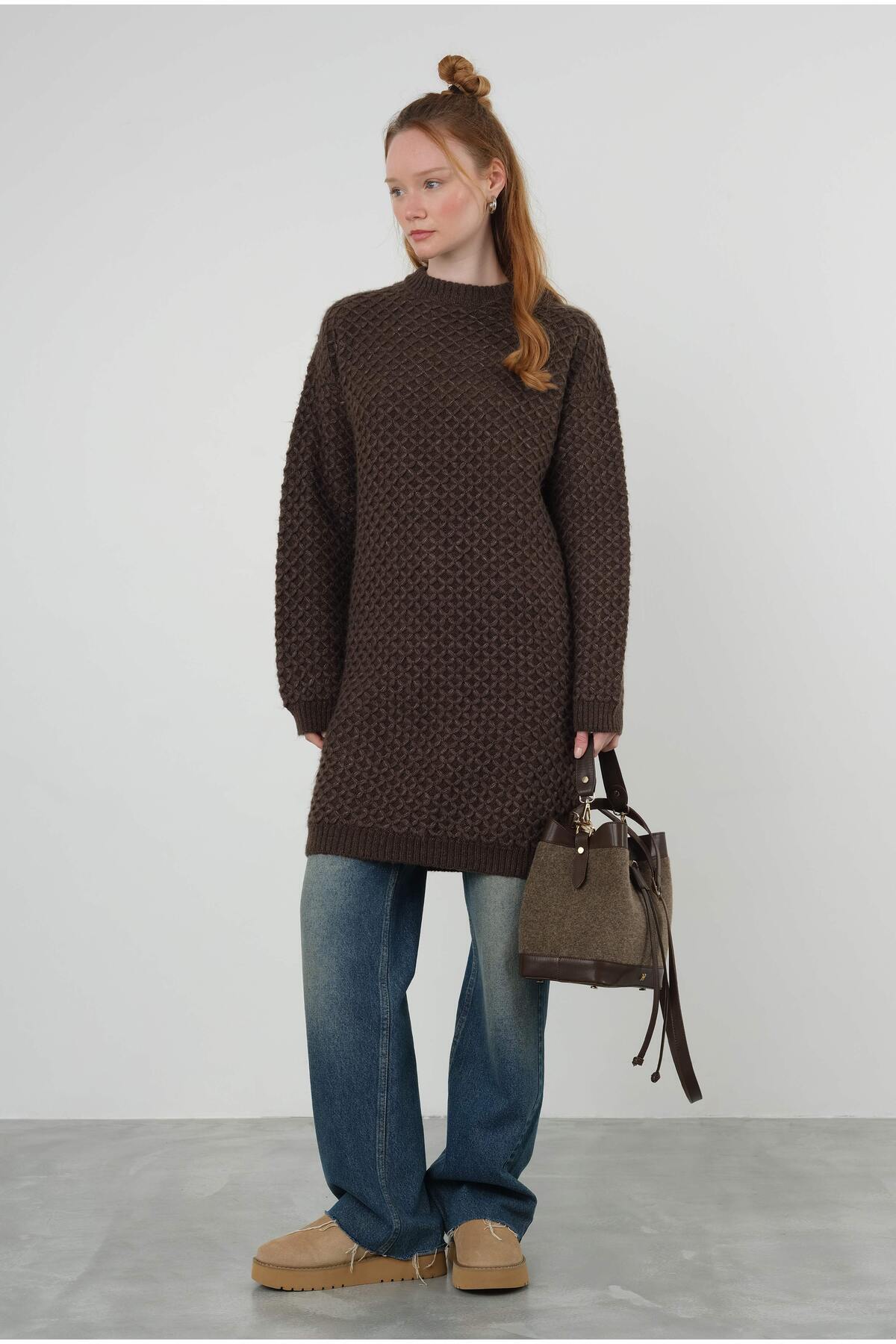 HEQA-Spider Braided - سترة وLong Bitter Brown 1
