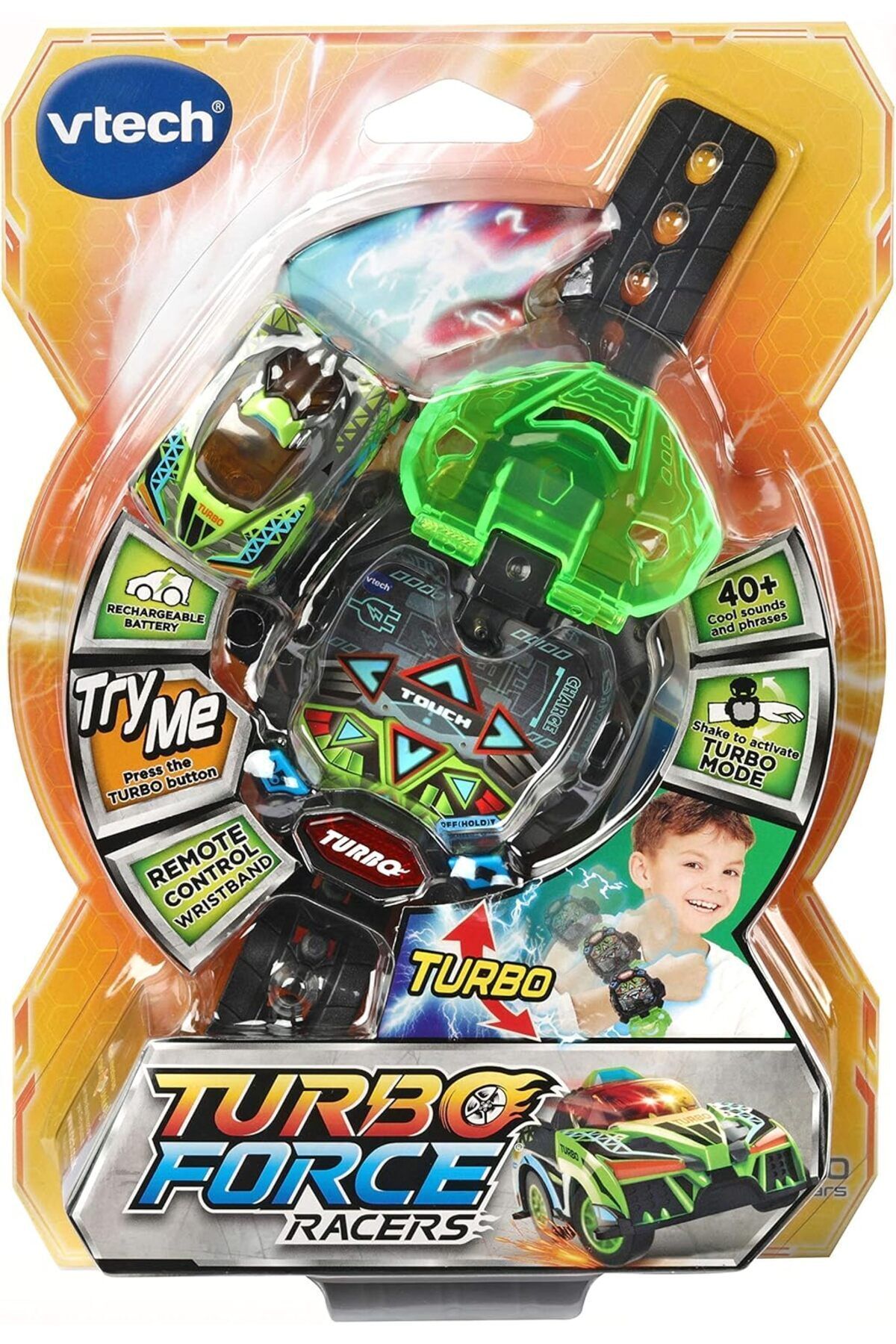 V-tech-VTech Turbo Force Racers Green 80-198303 2