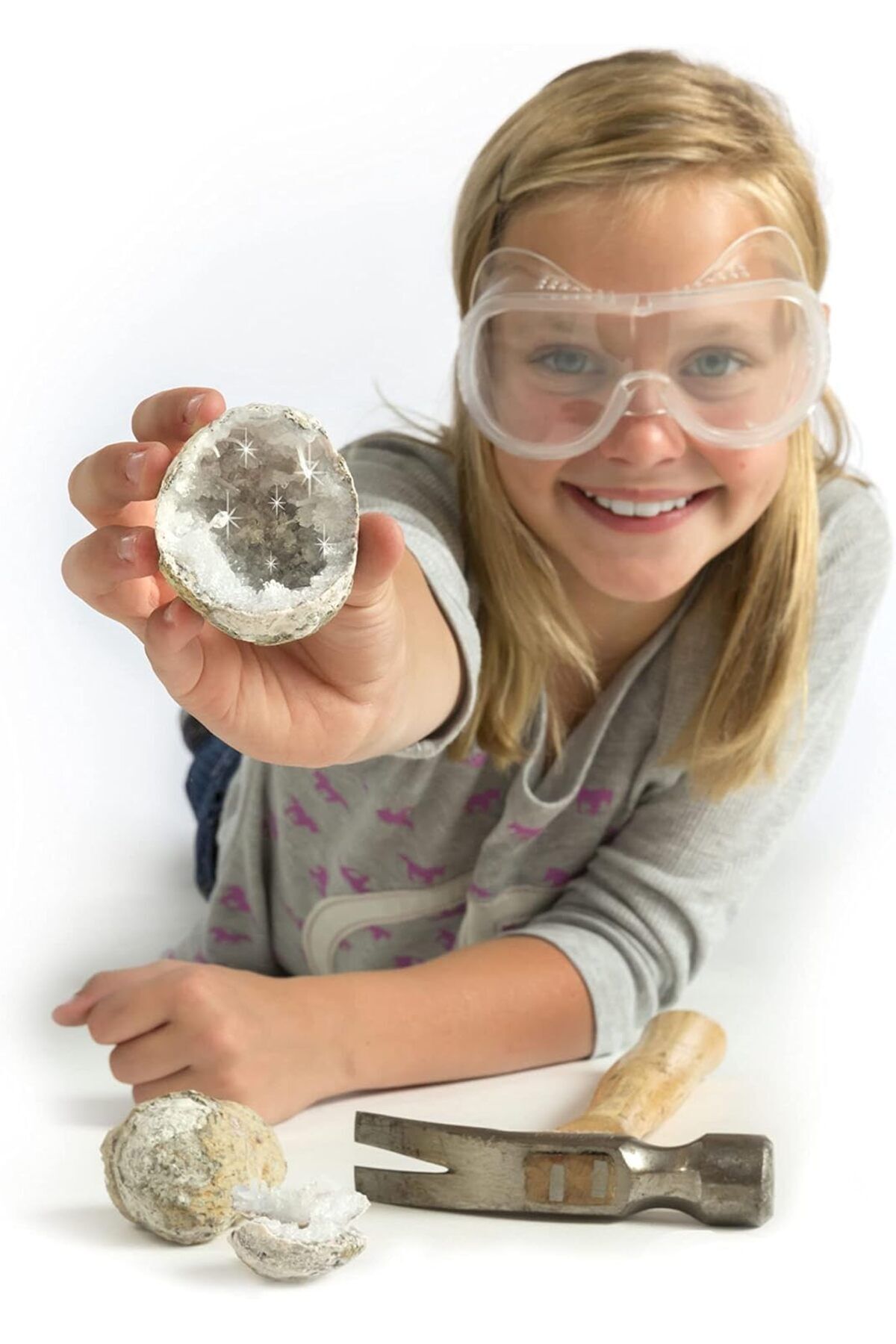 NATIONAL GEOGRAPHIC-Break Open 2 Geodes, Multi color, RTNGGEO2 6