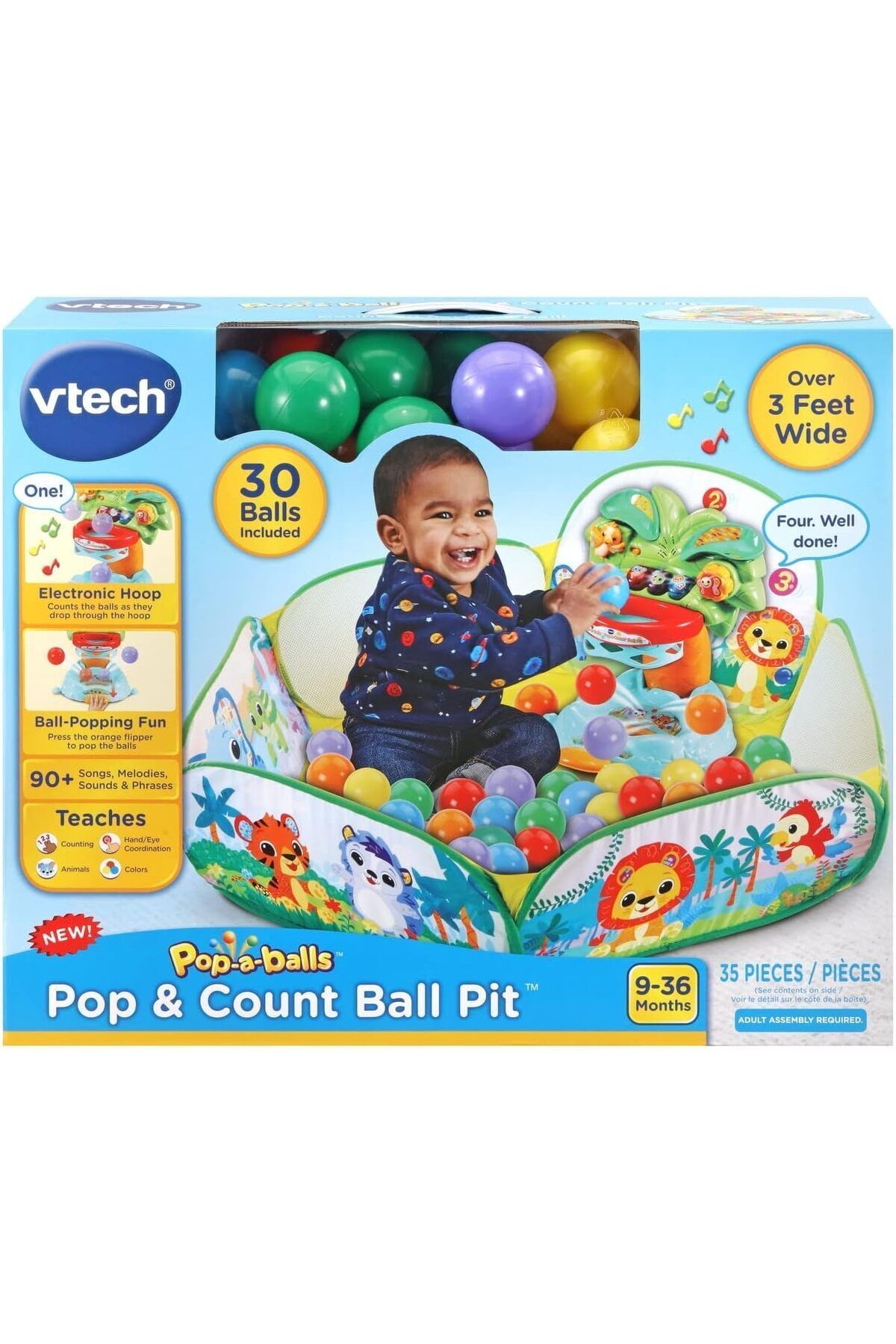 V-tech-VTech Pop-a-Balls Pop & Count Ball Pit 80-533600 1