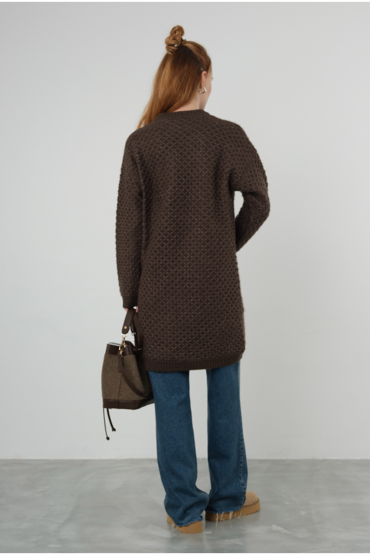 HEQA-Spider Braided - سترة وLong Bitter Brown 3