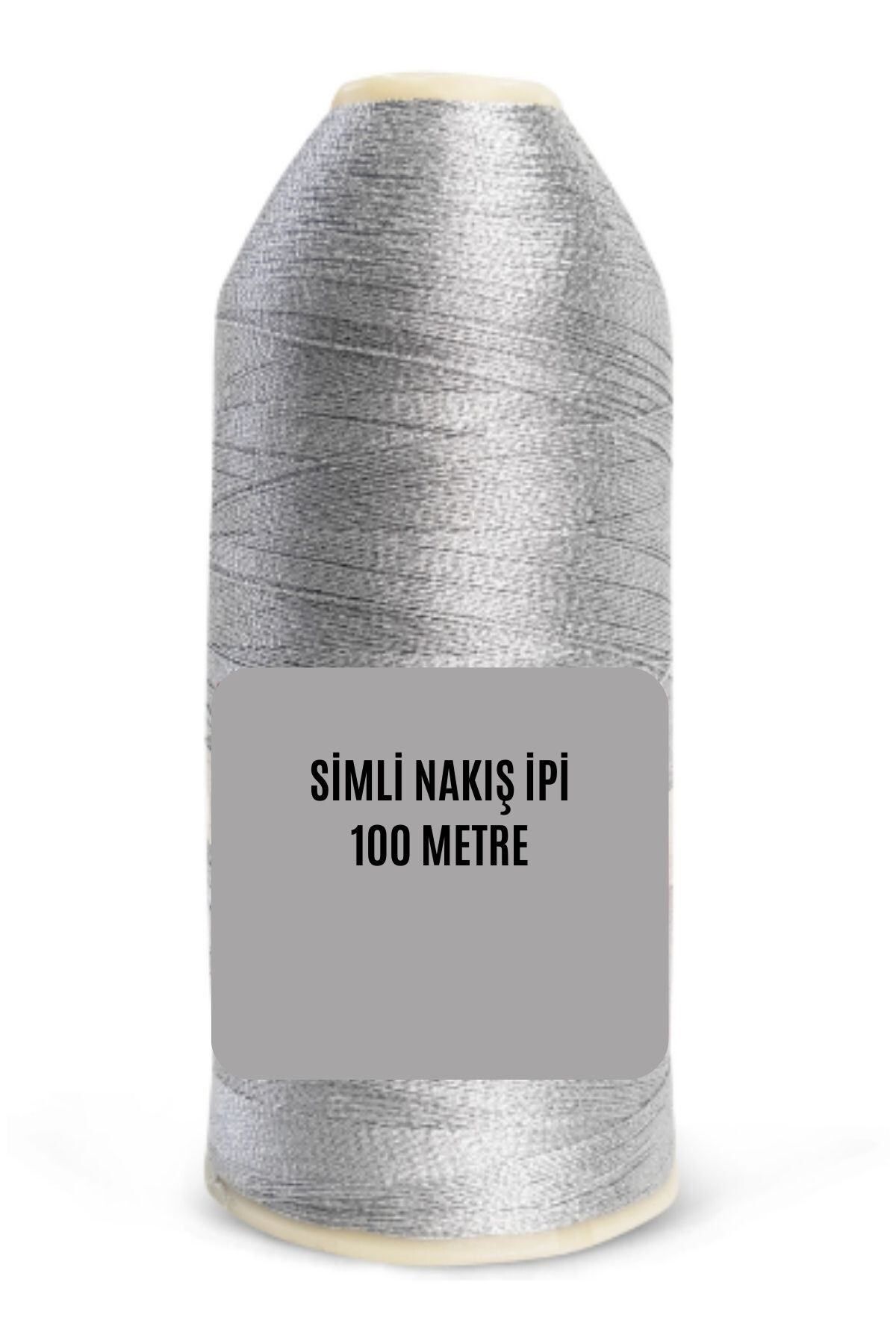 Tahtakale Toptancısı Nakış Simi 100 Metre Gümüş