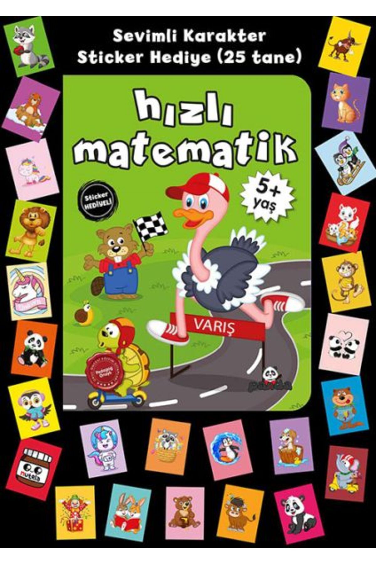 Beyaz Panda Yayınları Stickerlı 5+ Yaş Hızlı Matematik