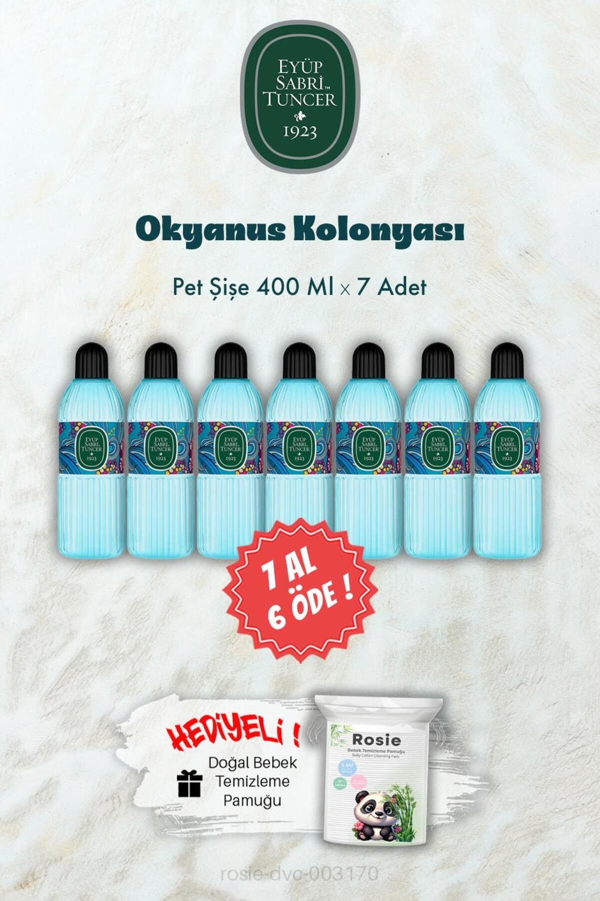 ادکلن Ocean 400 BUY BUY 7 PAY 6 and ROSIE Gift Eyüp Sabri Tuncer