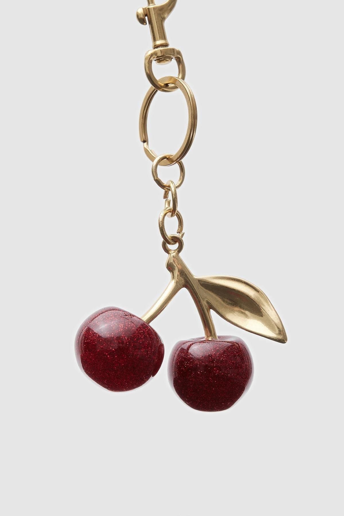 لوازم جانبی کیف زنانه LA'GRACCIO PARIS BAG CHERRY CHARM BURGUNDY La La'Graccio Paris