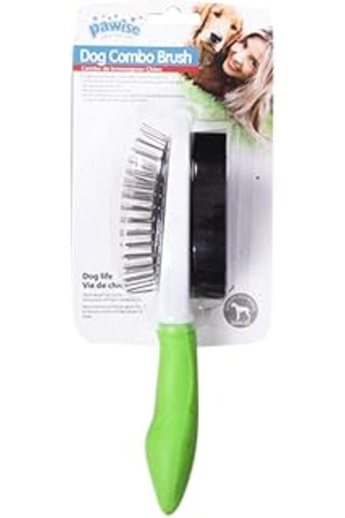 Mu Art Ahşap Pawise Dog Double Brush Fırça
