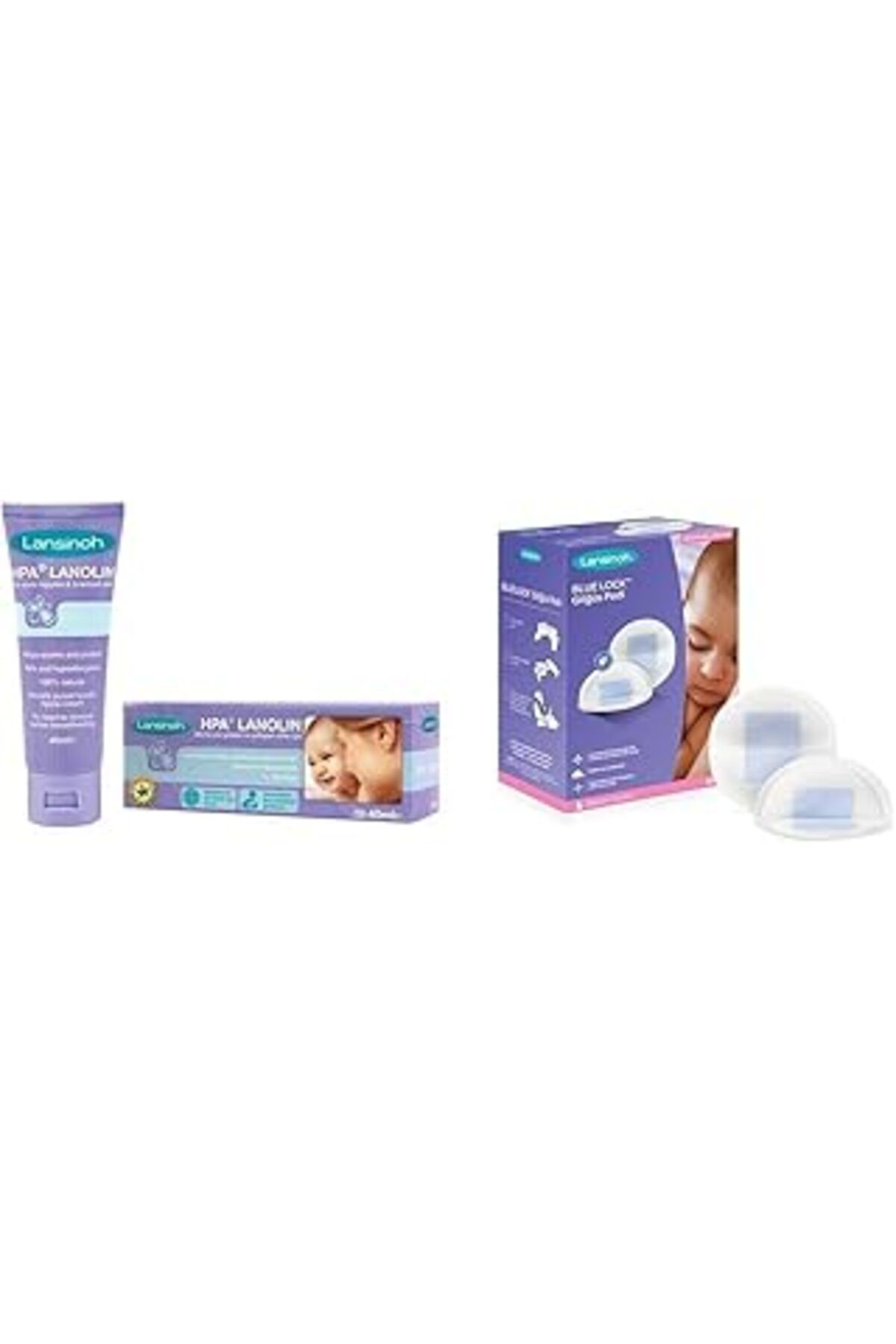 Hepta Collection Lanolin Emziren Anneler İçin Meme Başı Kremi (40 Gr) & Blue Lock Göğüs Pedi (60 Adet)