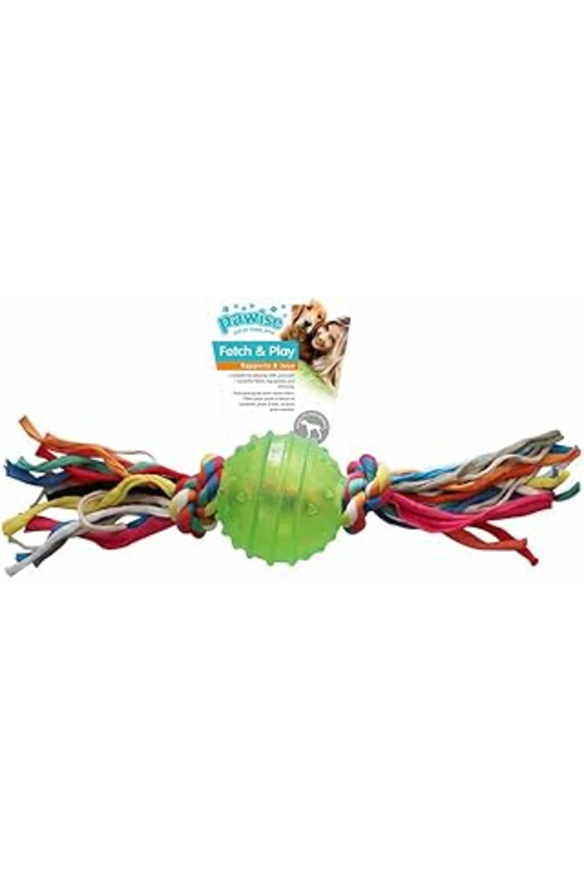 Mu Art Ahşap Pawise Toplu Diş İpi Köpek Oyuncağı 24 Cm