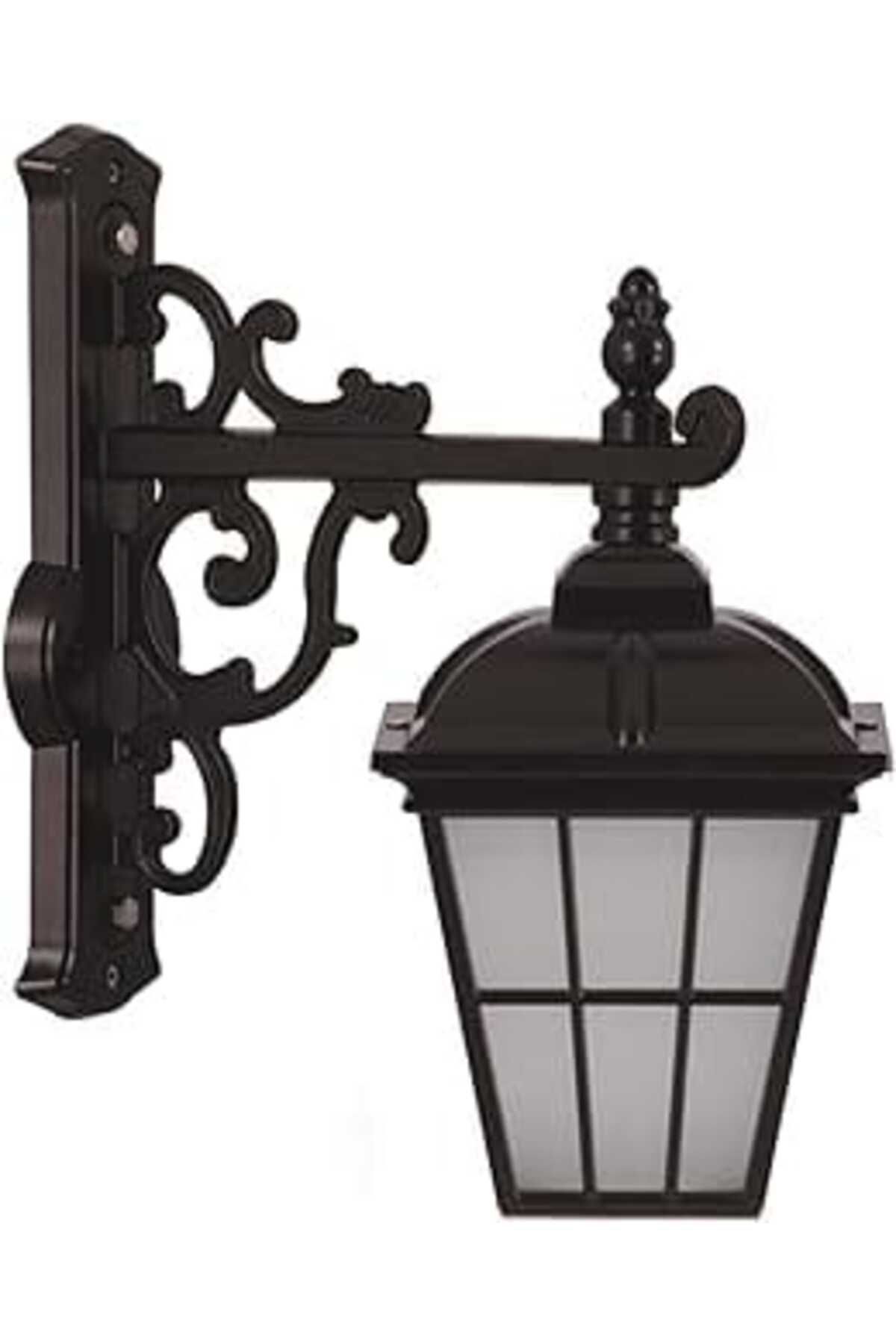 Mu Art Ahşap Avonni 68046 Bahçe Aplik, 60 W, Siyah