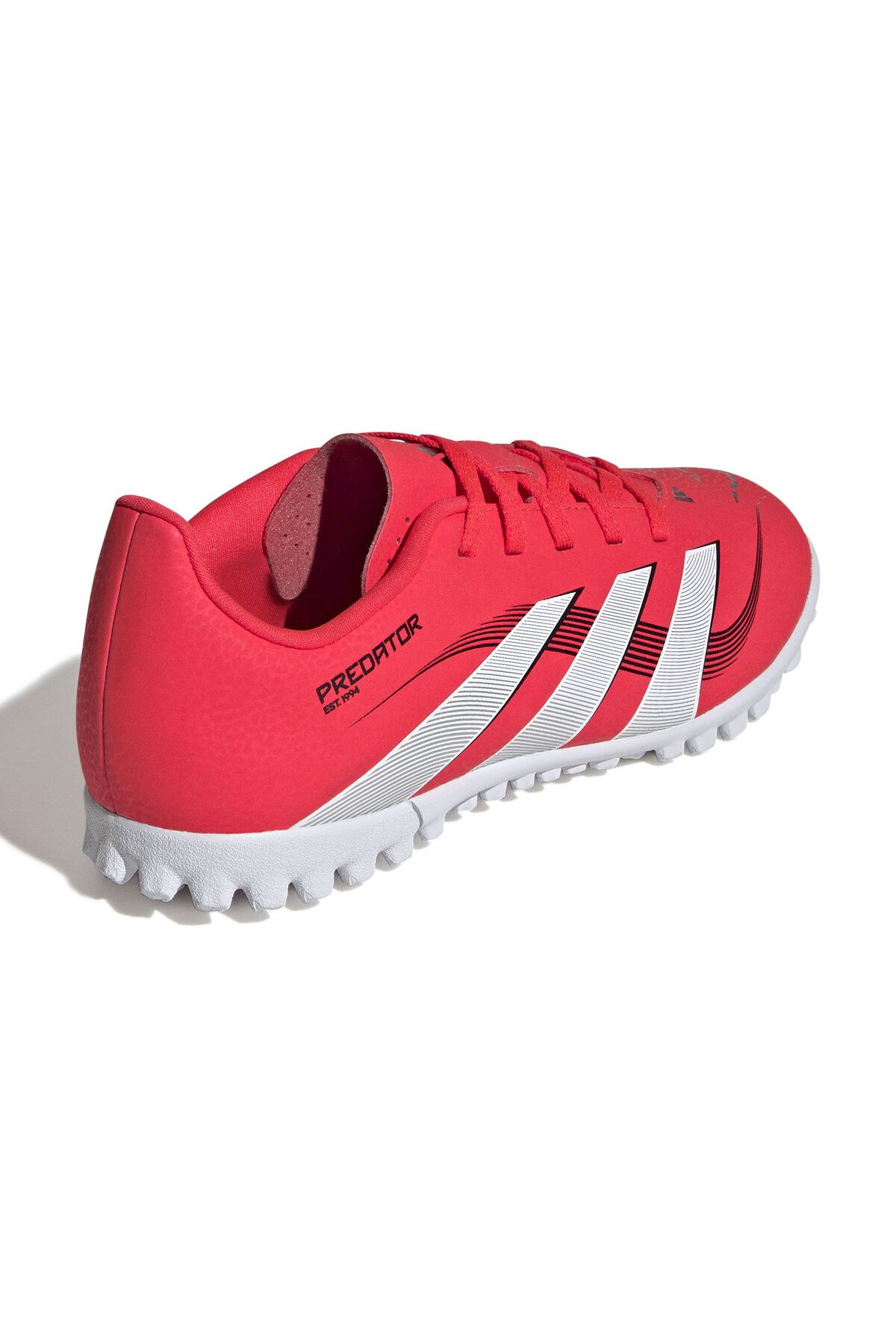 کفش فوتبال Adidas Predator Club TF J مدل قرمز برای کودکان adidas