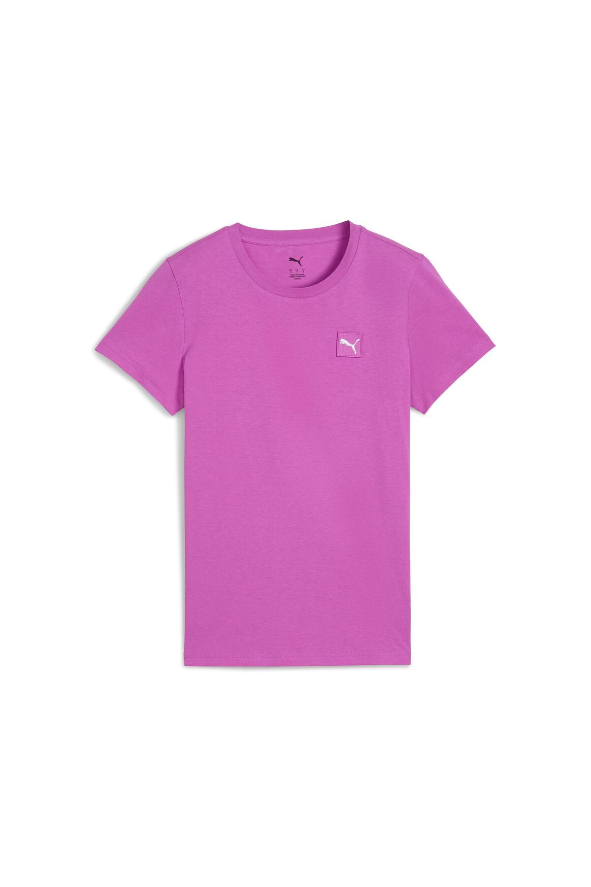 Puma ESS ELEVATED Kadın Mor Tişört 69089489 görsel 4