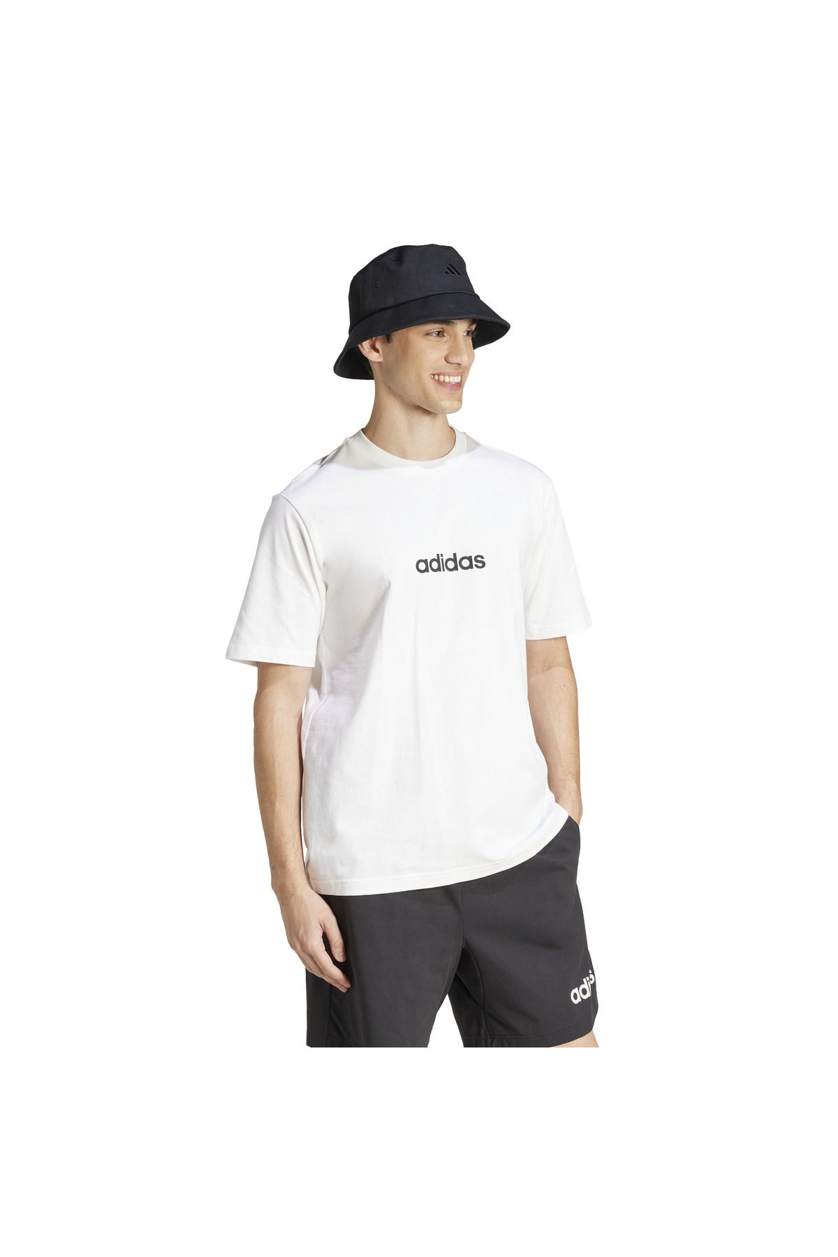 تی شرت ورزشی سفید مردانه T اورجینال adidas
