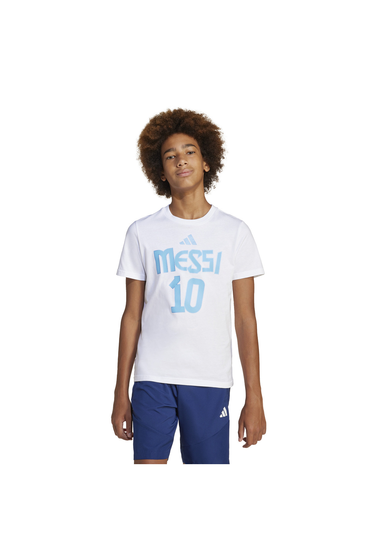 آدیداس تی‌شرت طرح‌دار بچه‌گانه با نام و شماره مسی
