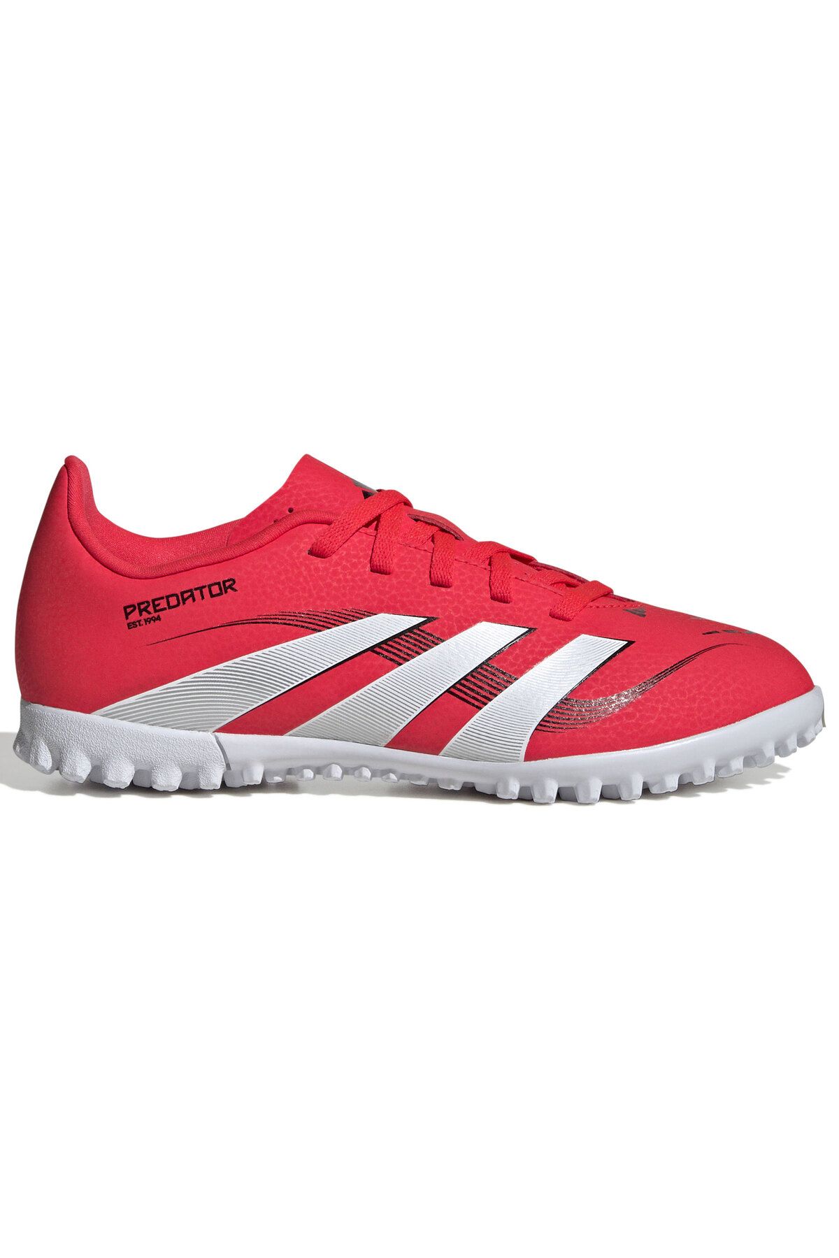 کفش فوتبال Adidas Predator Club TF J مدل قرمز برای کودکان adidas