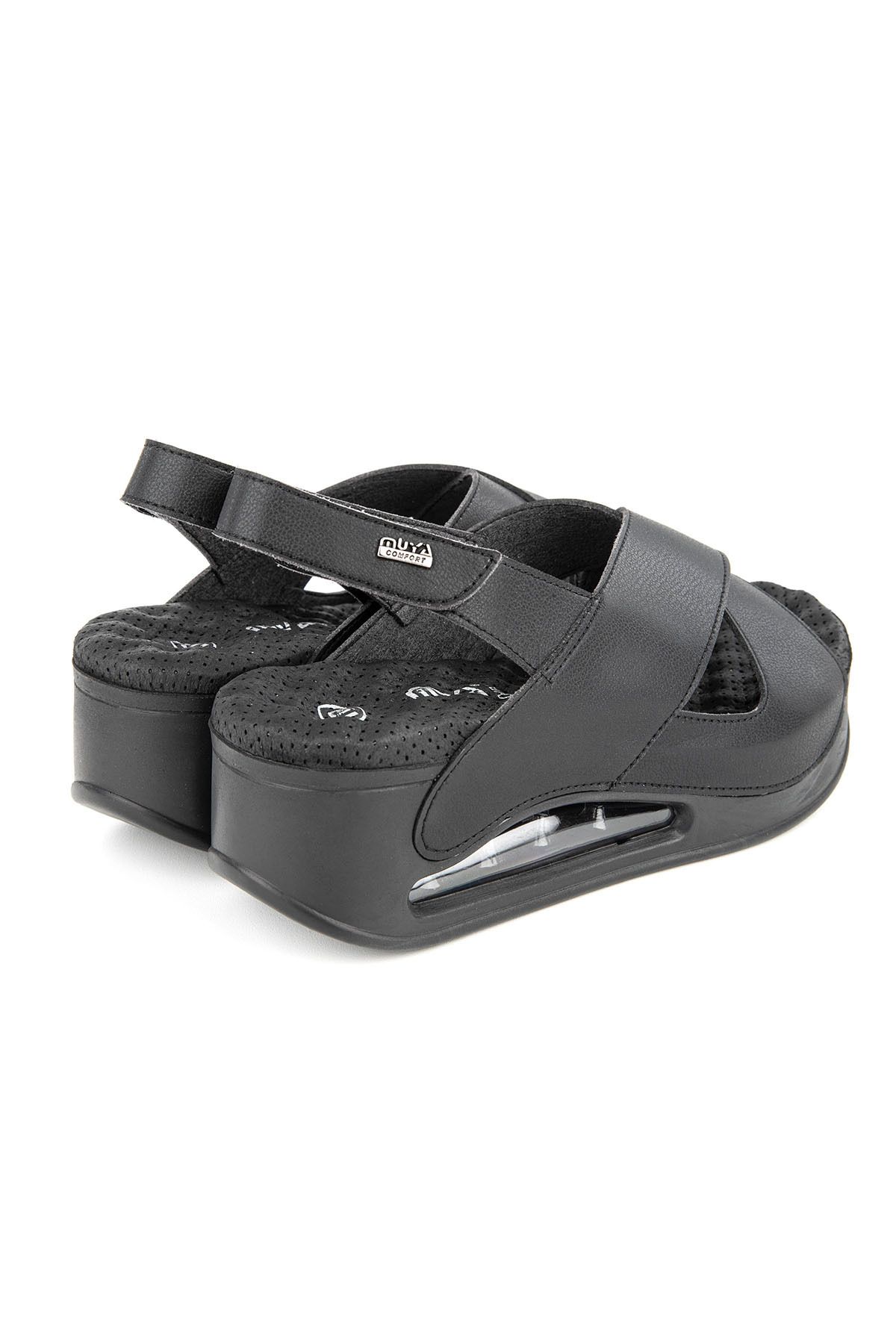 صندل سیاه زنانه Sandals Assos 31213 اورجینال Muya